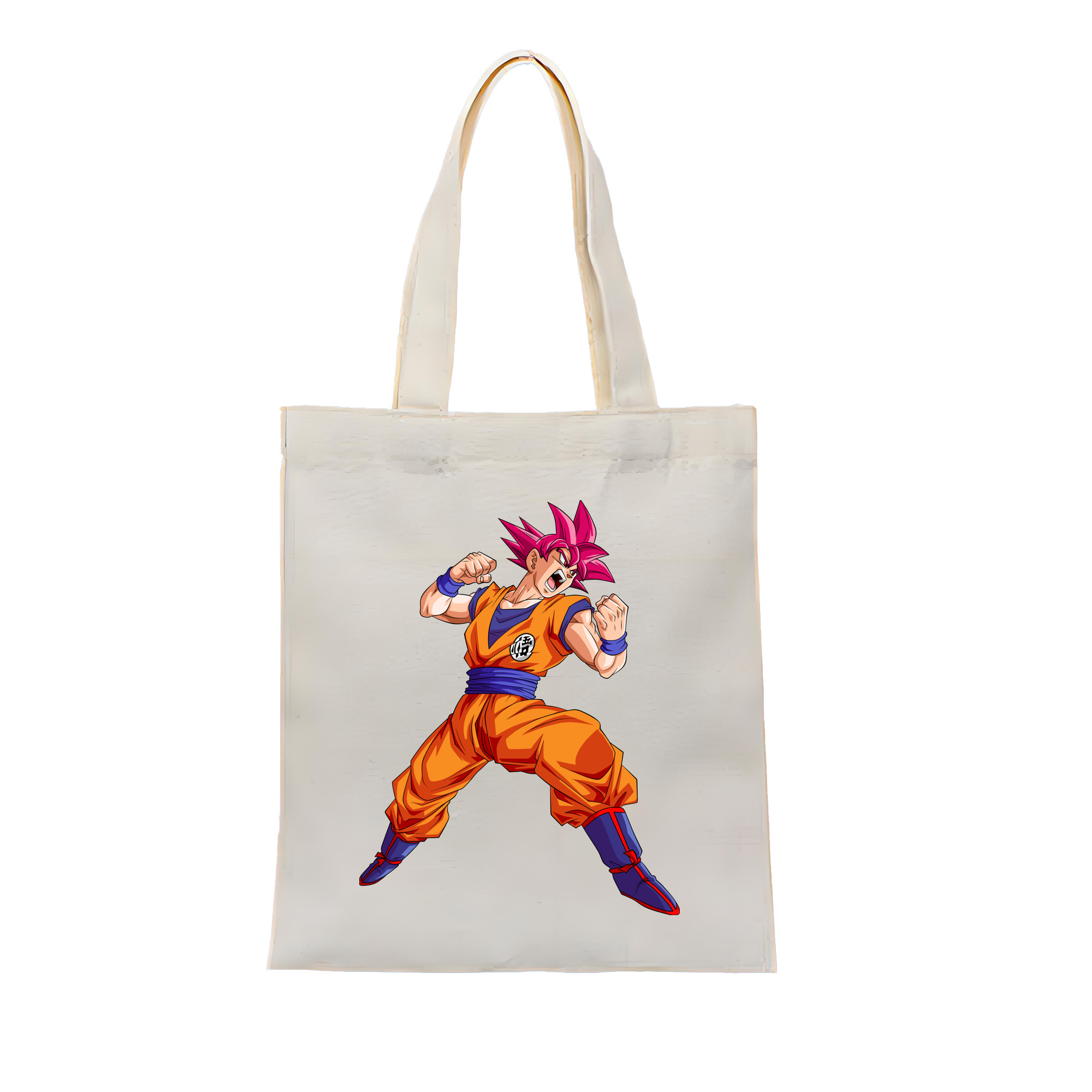 （画像用） ドラゴンボール 孫悟空（そん ごくう）Son Goku カカロット DRAGON BALL Kakarotto 縦型キャンバス生地手提げバッグ　トートバッグ