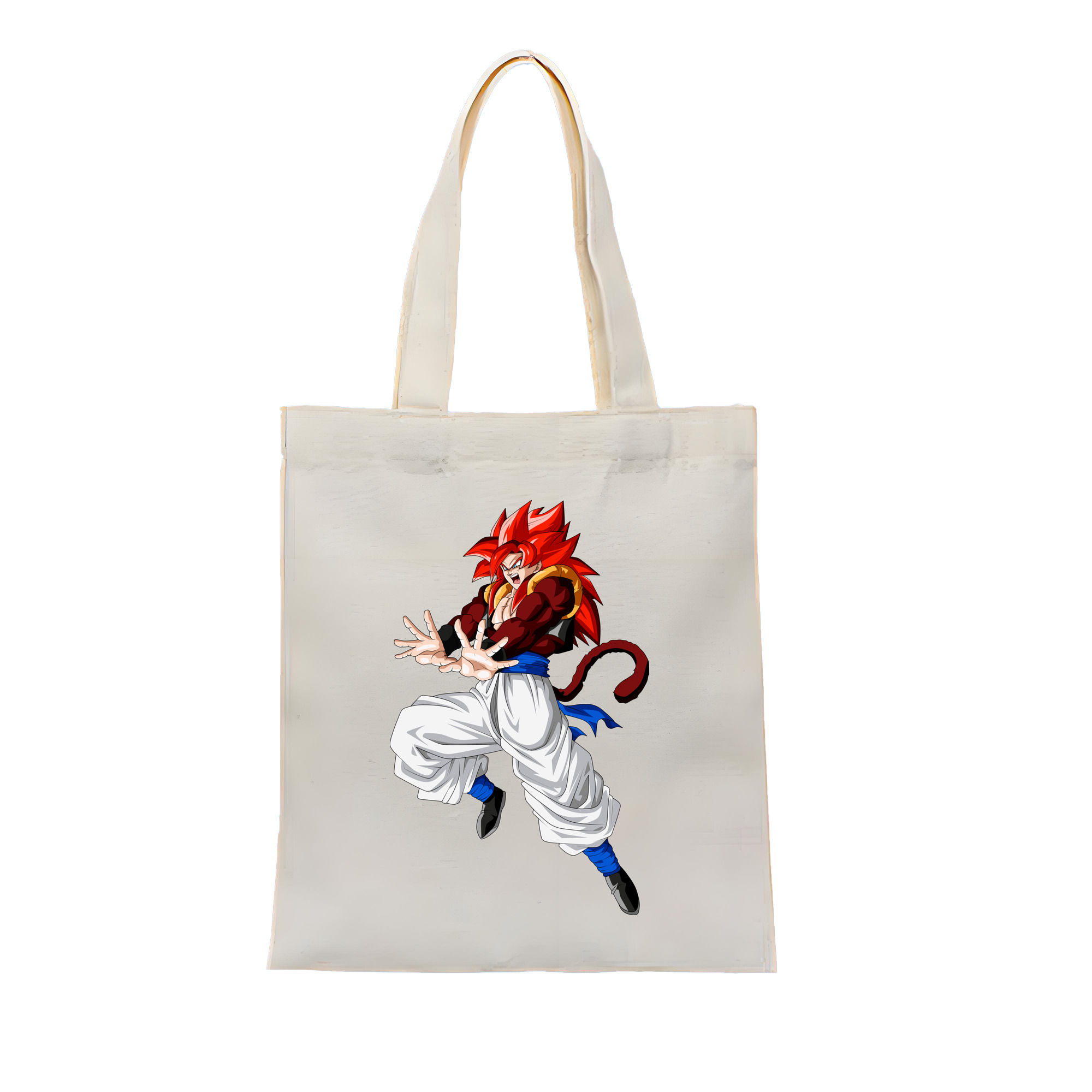 （画像用） ドラゴンボール 孫悟空（そん ごくう）Son Goku カカロット DRAGON BALL Kakarotto 縦型キャンバス生地手提げバッグ　トートバッグ