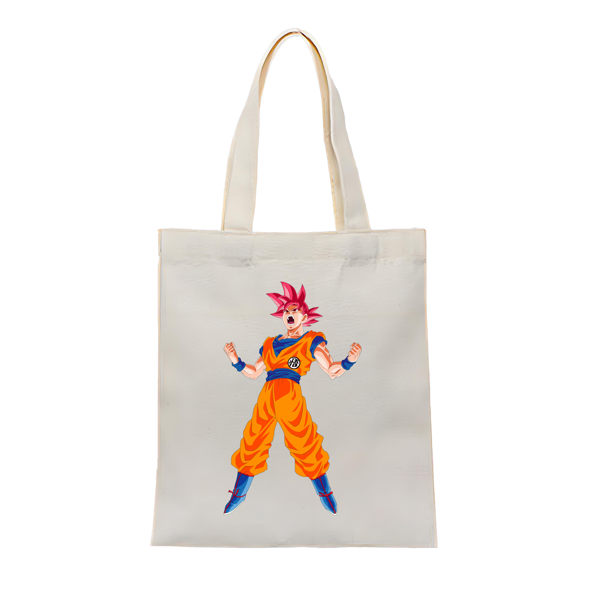（画像用） ドラゴンボール 孫悟空（そん ごくう）Son Goku カカロット DRAGON BALL Kakarotto 縦型キャンバス生地手提げバッグ　トートバッグ