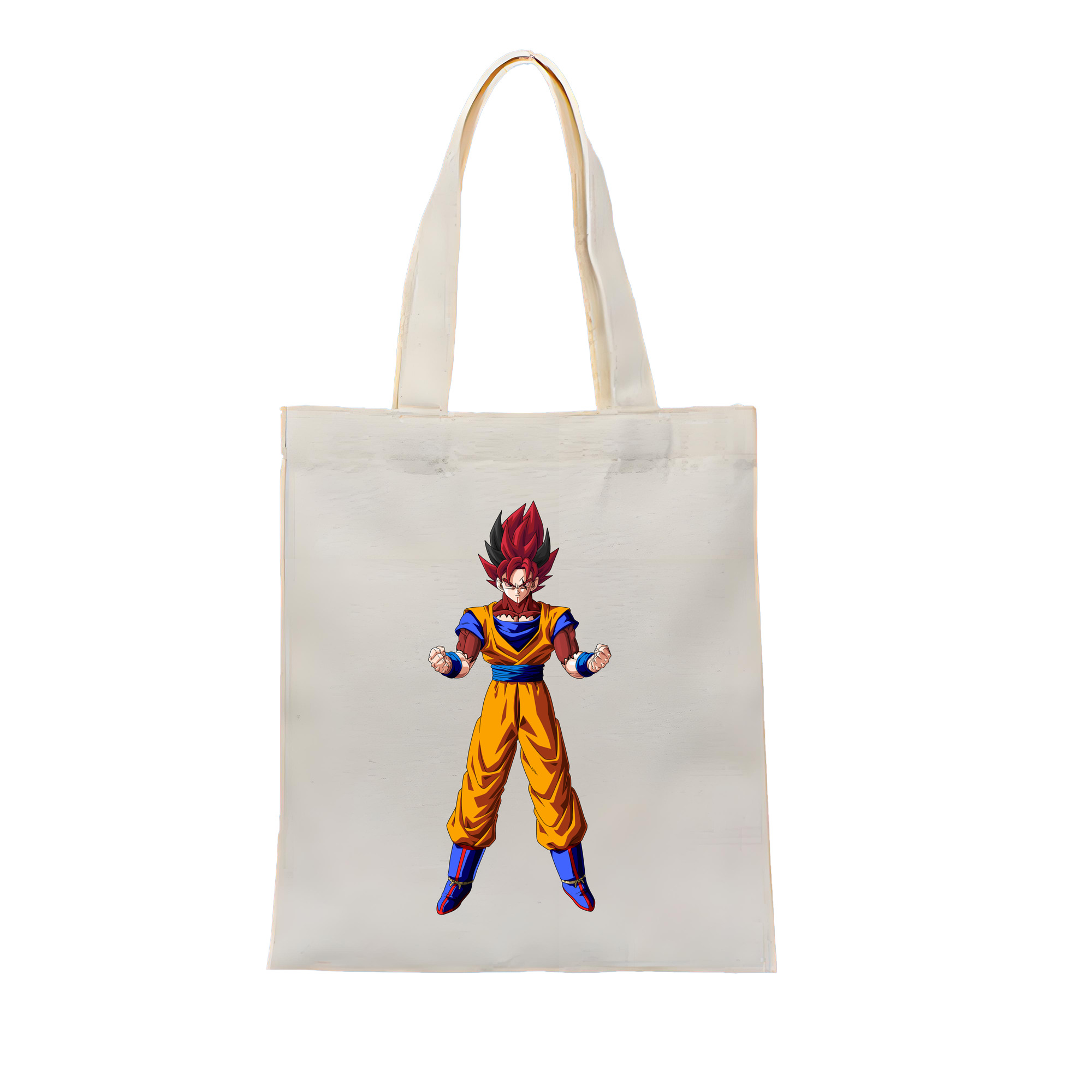（画像用） ドラゴンボール 孫悟空（そん ごくう）Son Goku カカロット DRAGON BALL Kakarotto 縦型キャンバス生地手提げバッグ　トートバッグ