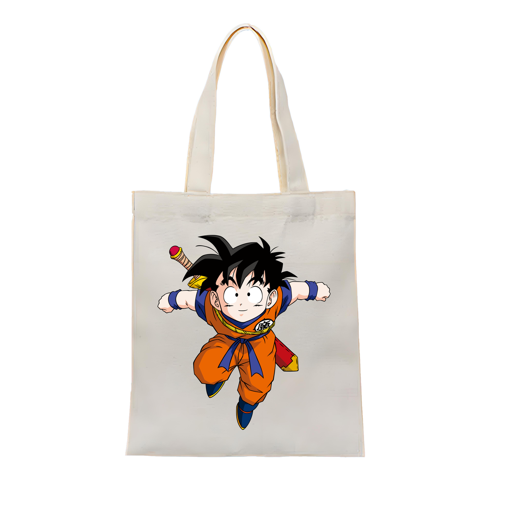 （画像用） ドラゴンボール 孫悟空（そん ごくう）Son Goku カカロット DRAGON BALL Kakarotto 縦型キャンバス生地手提げバッグ　トートバッグ
