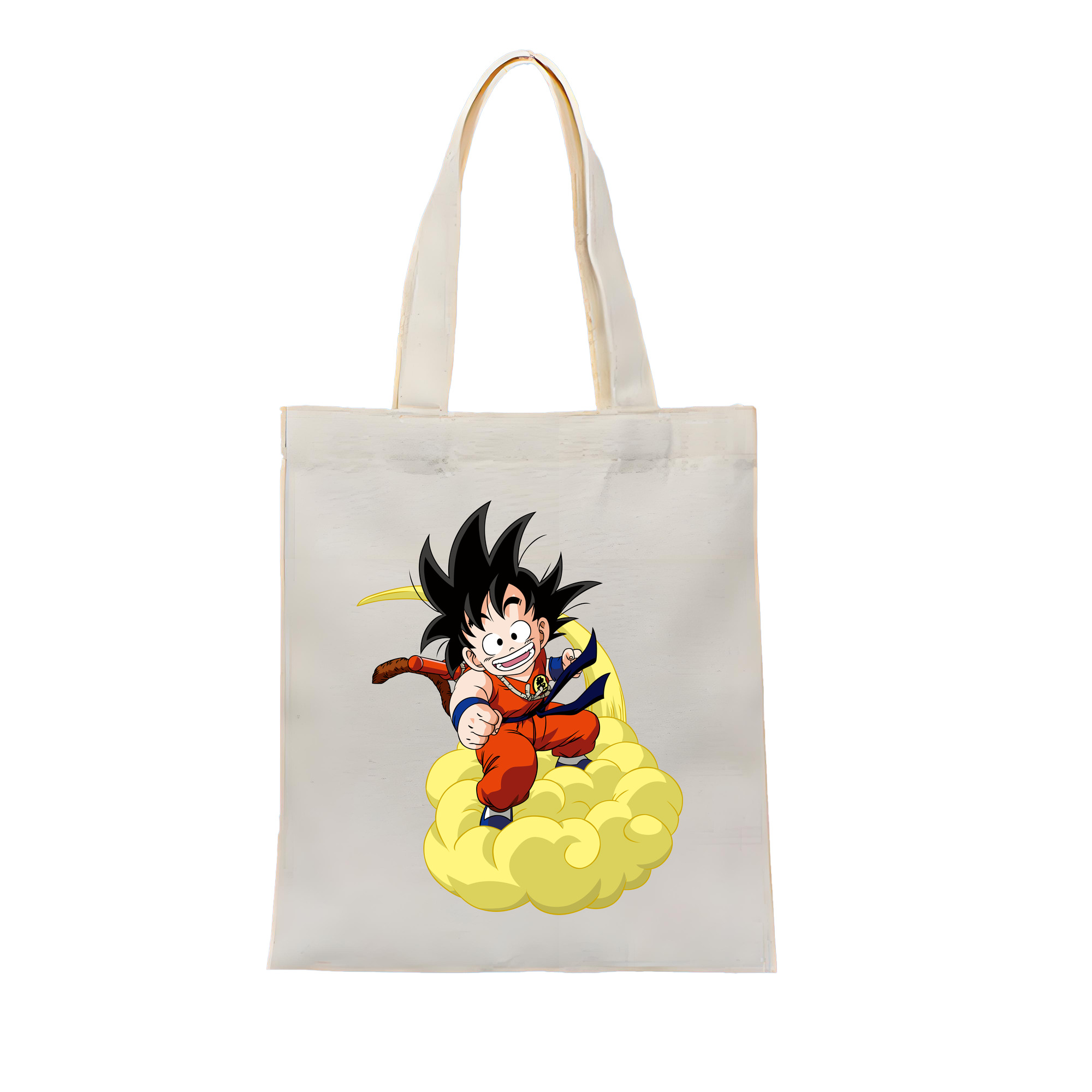 （画像用） ドラゴンボール 孫悟空（そん ごくう）Son Goku カカロット DRAGON BALL Kakarotto 縦型キャンバス生地手提げバッグ　トートバッグ