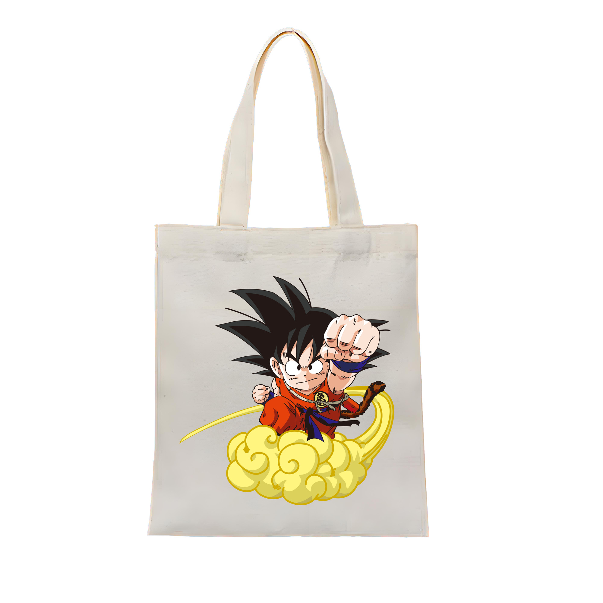 （画像用） ドラゴンボール 孫悟空（そん ごくう）Son Goku カカロット DRAGON BALL Kakarotto 縦型キャンバス生地手提げバッグ　トートバッグ
