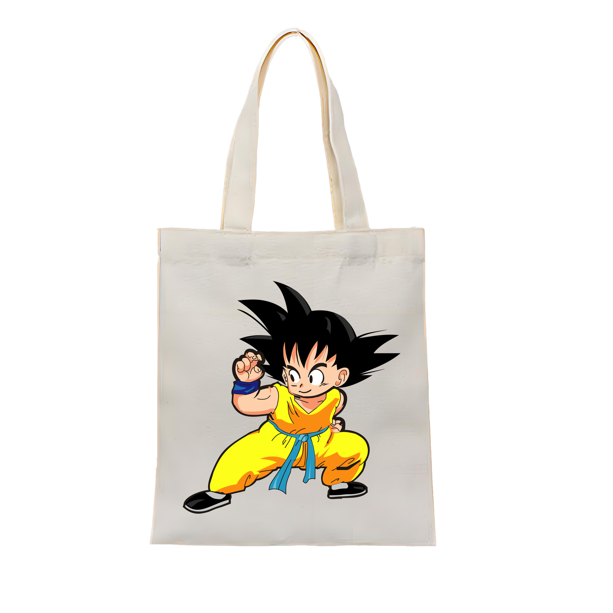 （画像用） ドラゴンボール 孫悟空（そん ごくう）Son Goku カカロット DRAGON BALL Kakarotto 縦型キャンバス生地手提げバッグ　トートバッグ