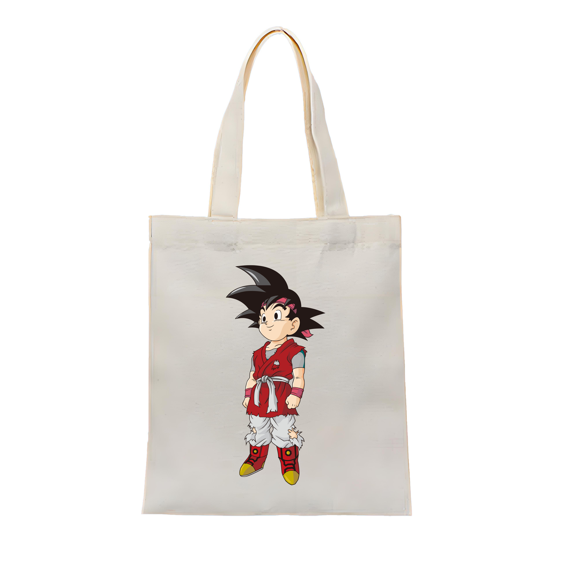（画像用） ドラゴンボール 孫悟空（そん ごくう）Son Goku カカロット DRAGON BALL Kakarotto 縦型キャンバス生地手提げバッグ　トートバッグ