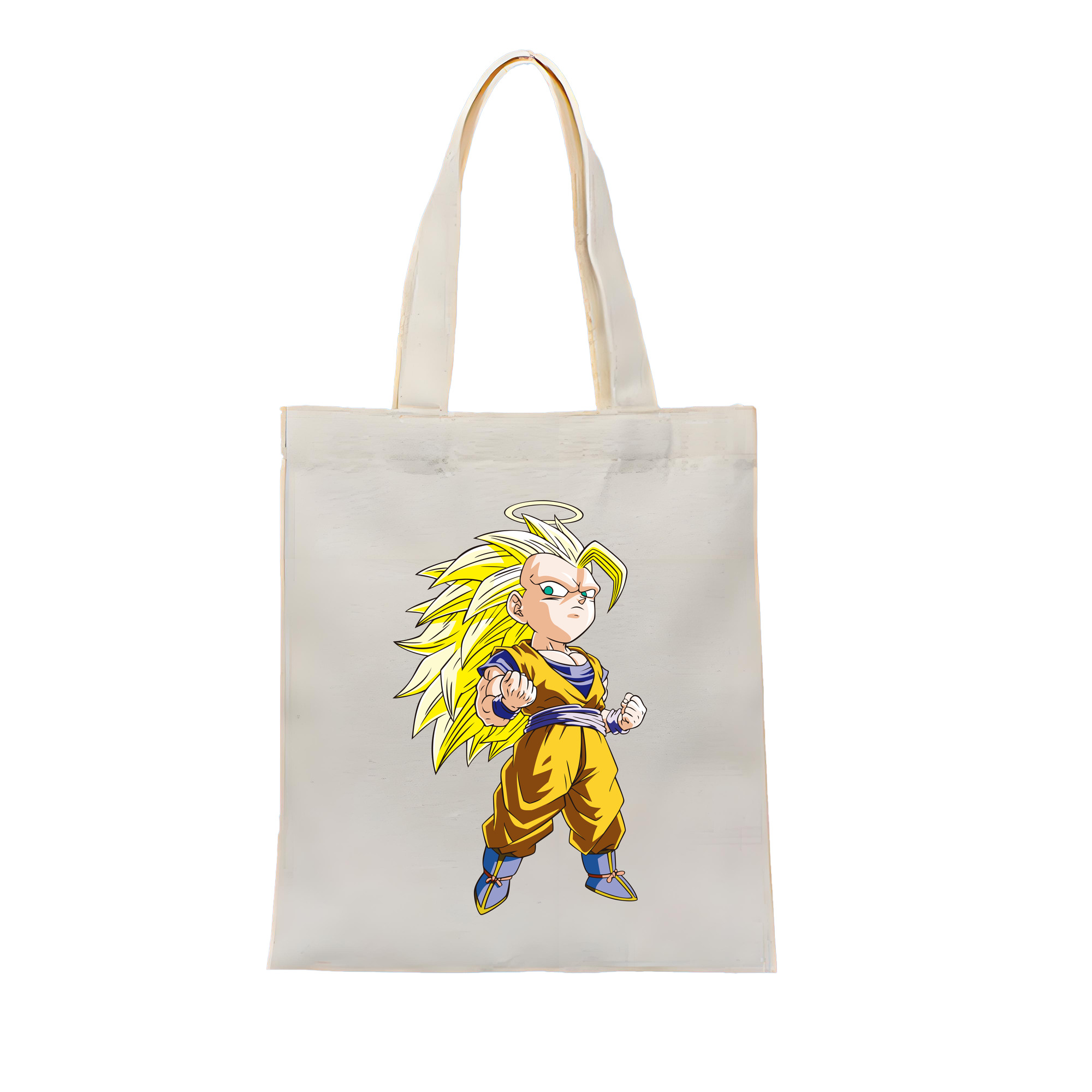 （画像用） ドラゴンボール 孫悟空（そん ごくう）Son Goku カカロット DRAGON BALL Kakarotto 縦型キャンバス生地手提げバッグ　トートバッグ