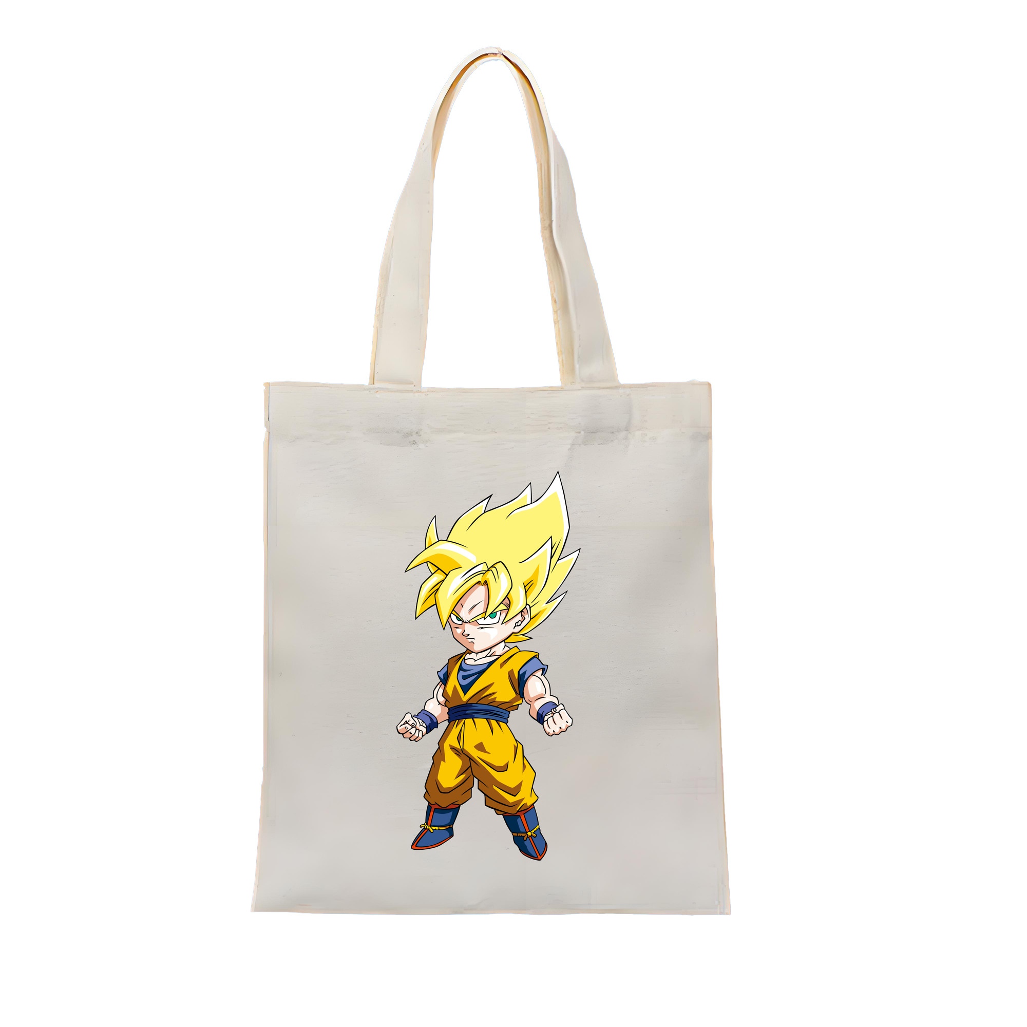 （画像用） ドラゴンボール 孫悟空（そん ごくう）Son Goku カカロット DRAGON BALL Kakarotto 縦型キャンバス生地手提げバッグ　トートバッグ