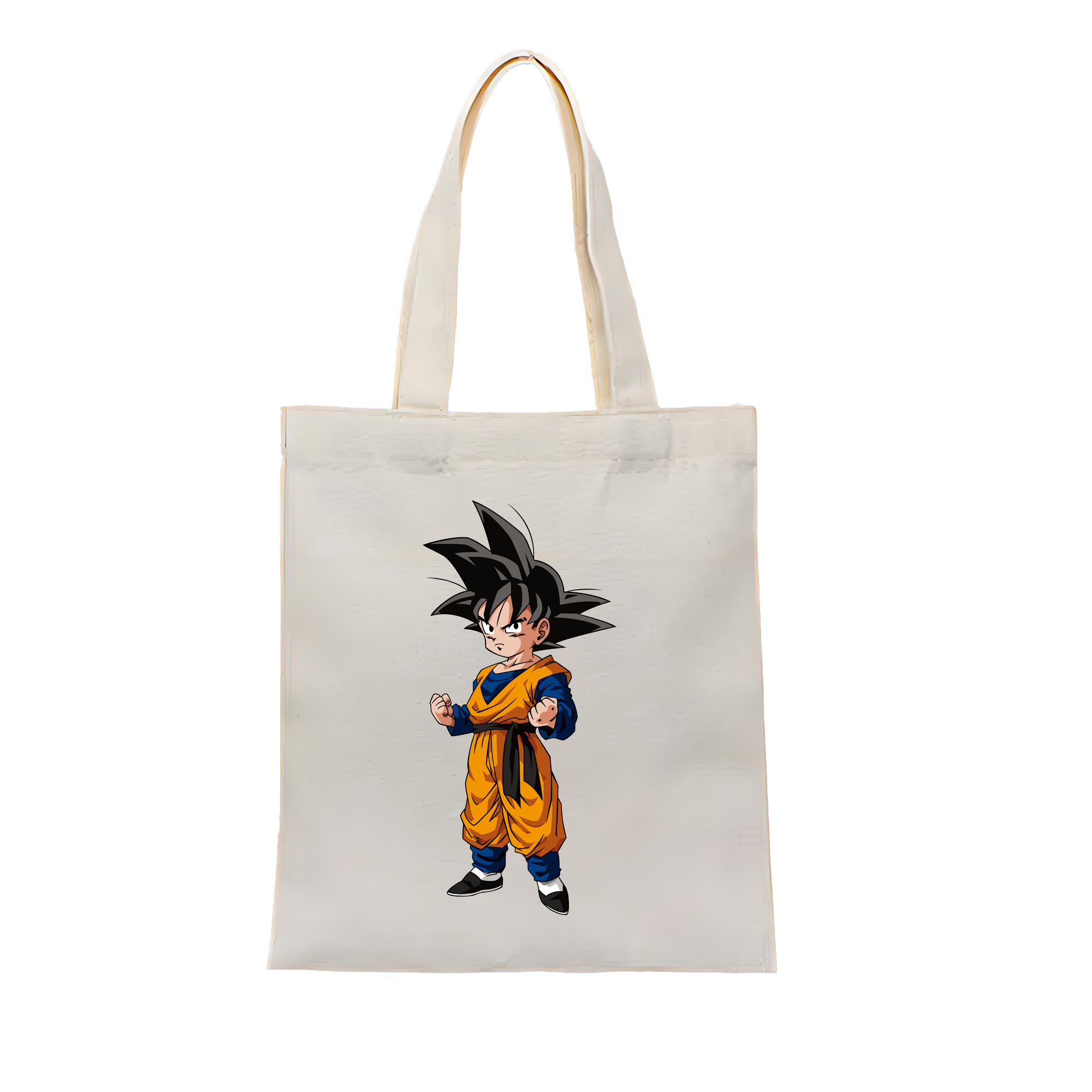 （画像用） ドラゴンボール 孫悟空（そん ごくう）Son Goku カカロット DRAGON BALL Kakarotto 縦型キャンバス生地手提げバッグ　トートバッグ