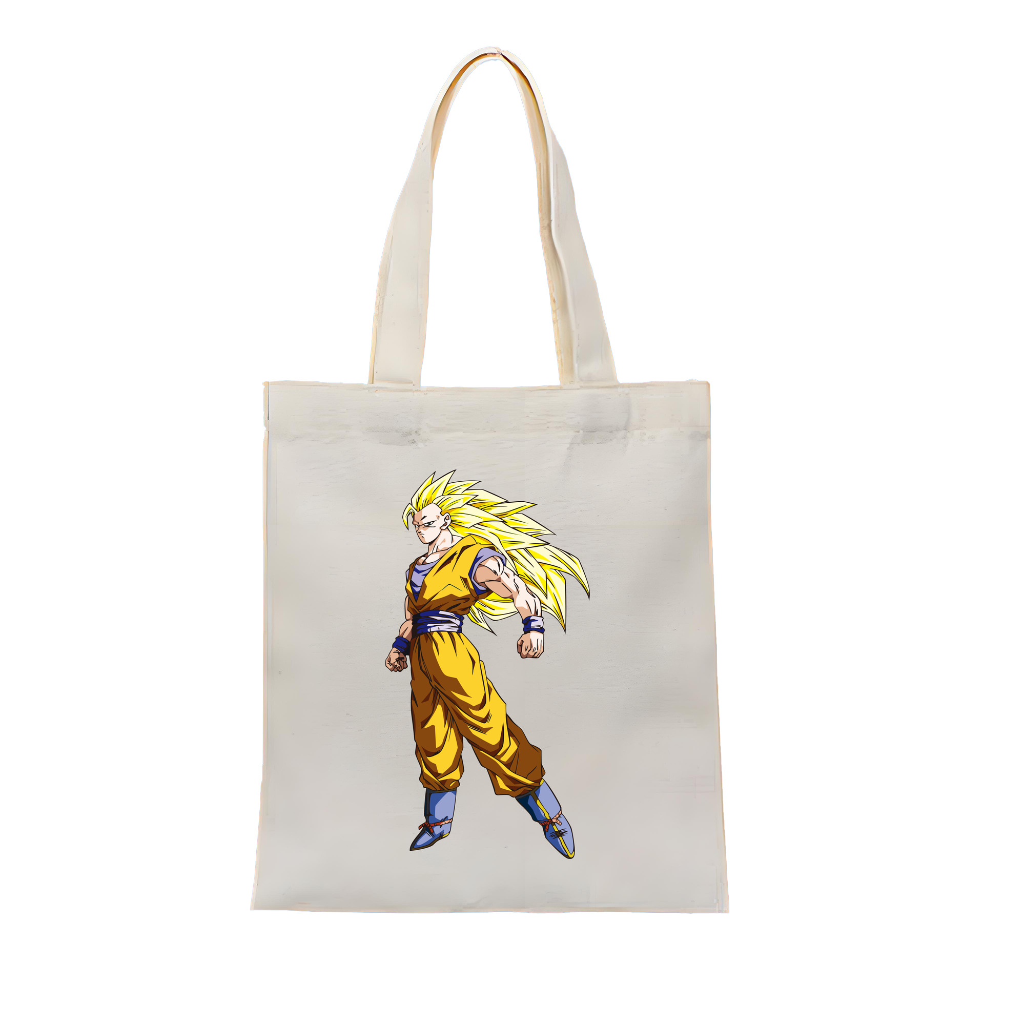 （画像用） ドラゴンボール 孫悟空（そん ごくう）Son Goku カカロット DRAGON BALL Kakarotto 縦型キャンバス生地手提げバッグ　トートバッグ