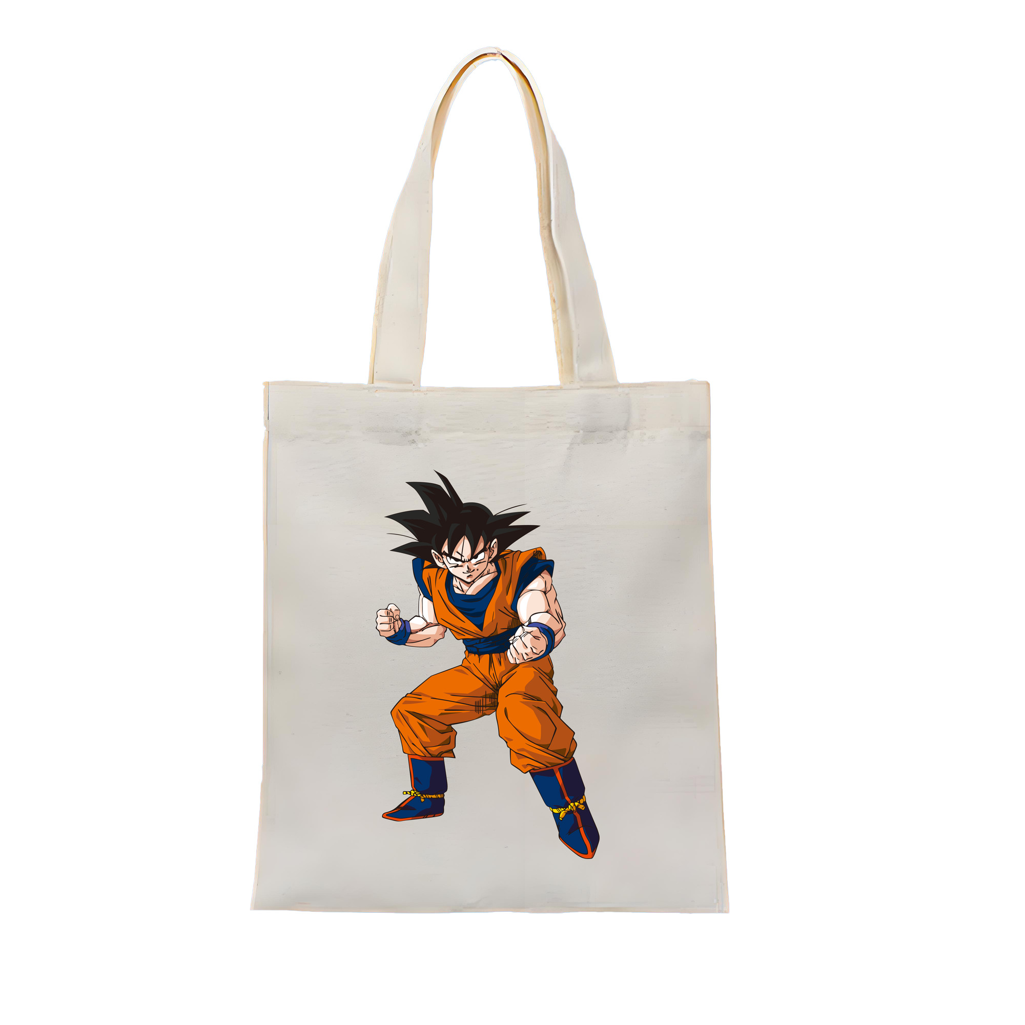 （画像用） ドラゴンボール 孫悟空（そん ごくう）Son Goku カカロット DRAGON BALL Kakarotto 縦型キャンバス生地手提げバッグ　トートバッグ
