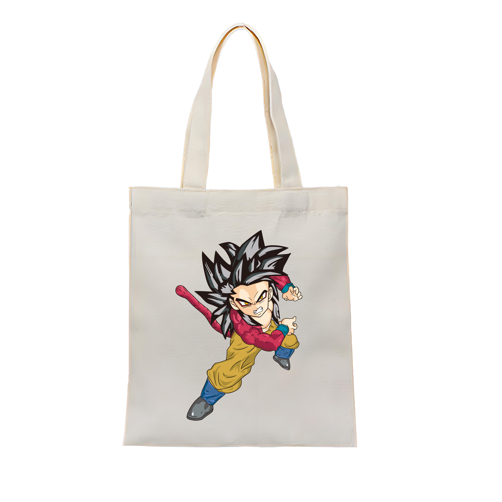 （画像用） ドラゴンボール 孫悟空（そん ごくう）Son Goku カカロット DRAGON BALL Kakarotto 縦型キャンバス生地手提げバッグ　トートバッグ