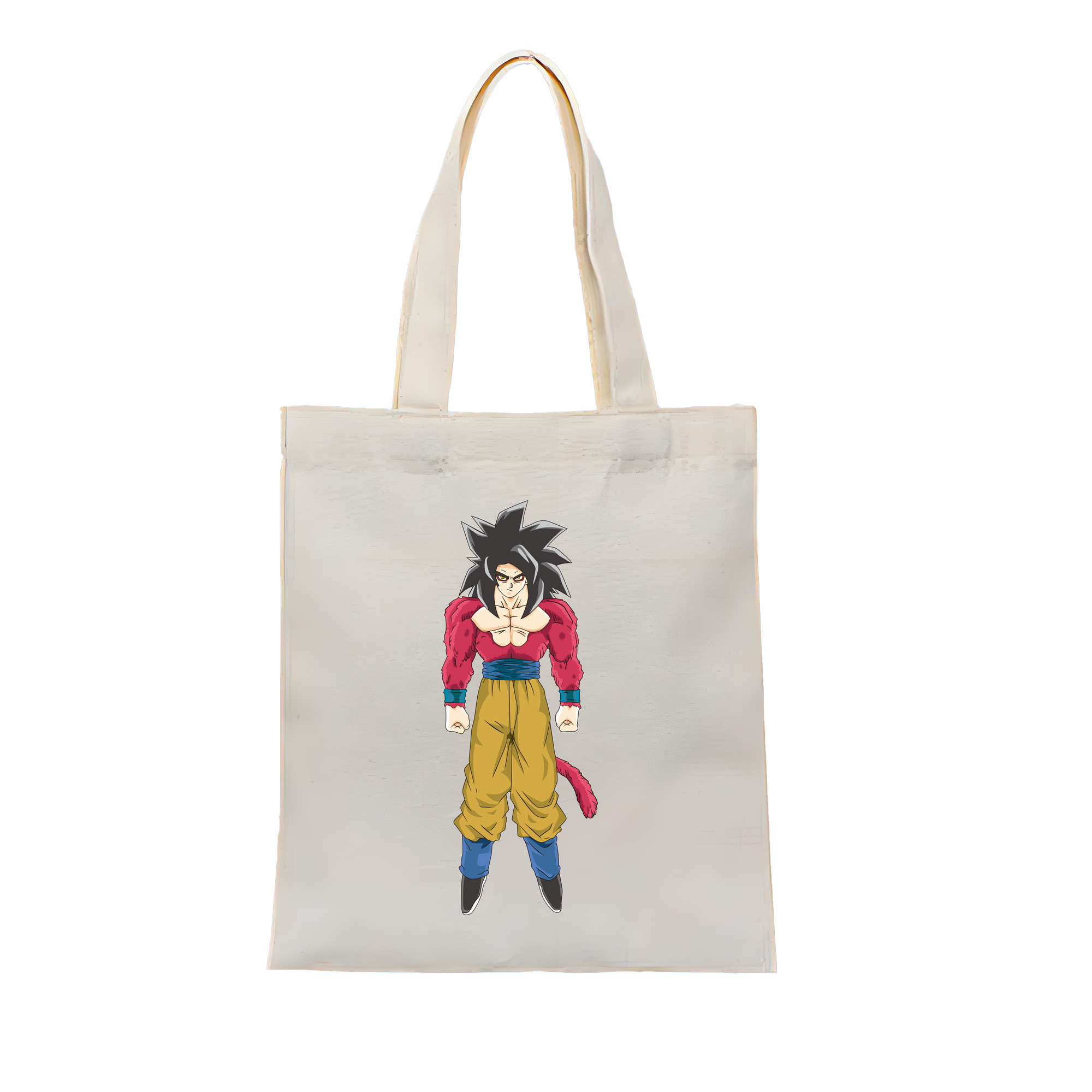 （画像用） ドラゴンボール 孫悟空（そん ごくう）Son Goku カカロット DRAGON BALL Kakarotto 縦型キャンバス生地手提げバッグ　トートバッグ