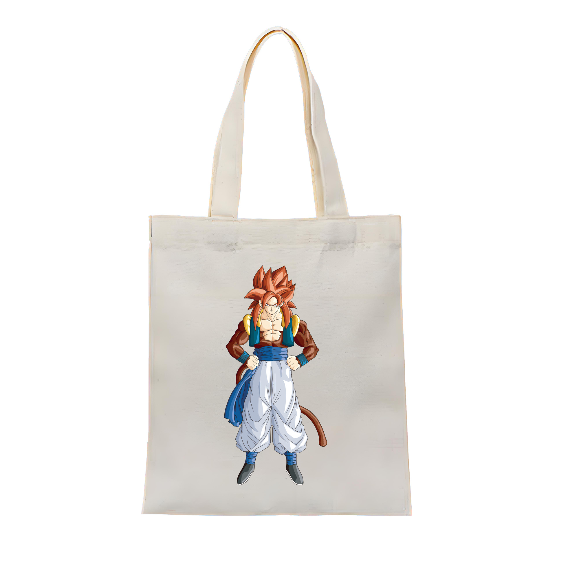 （画像用） ドラゴンボール 孫悟空（そん ごくう）Son Goku カカロット DRAGON BALL Kakarotto 縦型キャンバス生地手提げバッグ　トートバッグ
