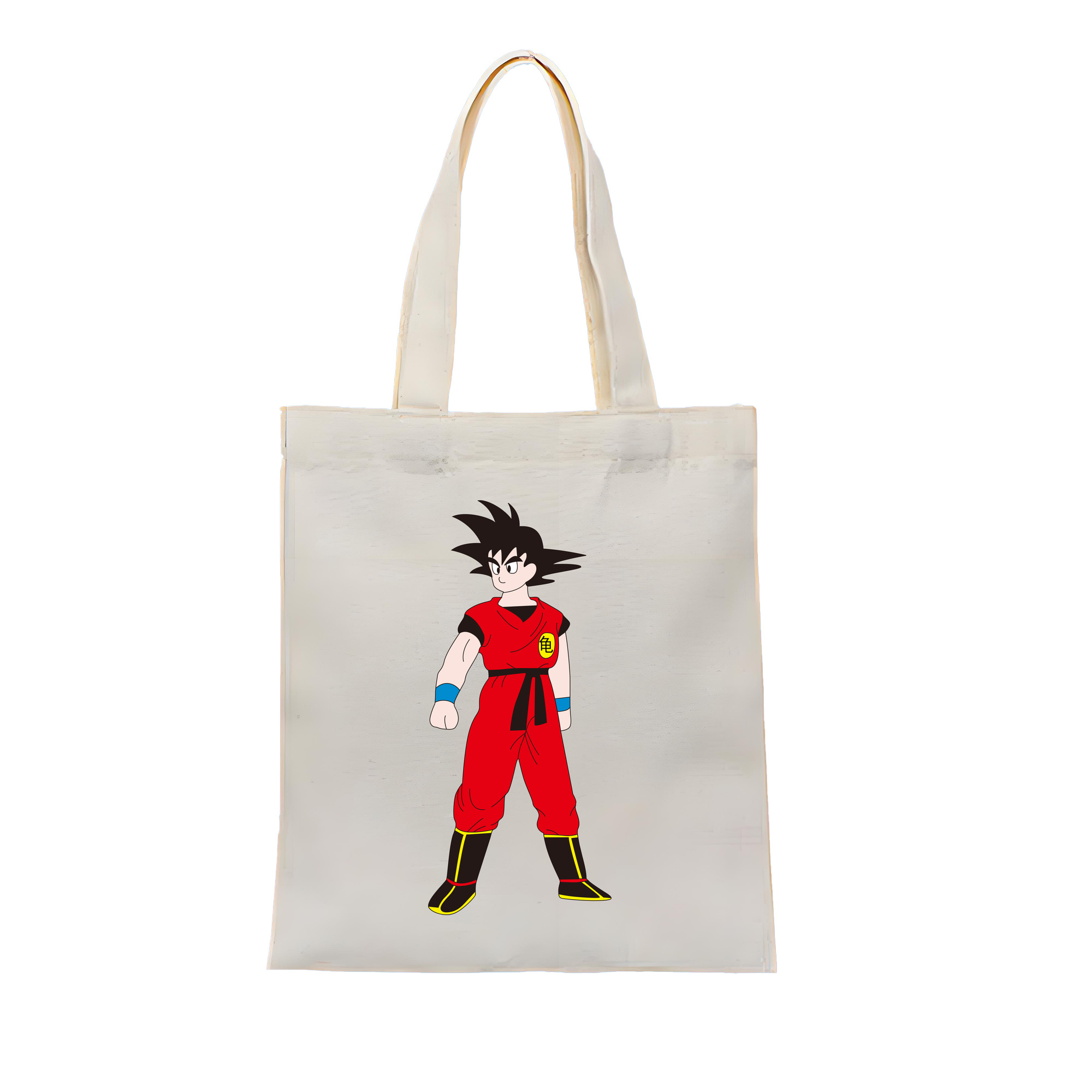 （画像用） ドラゴンボール 孫悟空（そん ごくう）Son Goku カカロット DRAGON BALL Kakarotto 縦型キャンバス生地手提げバッグ　トートバッグ