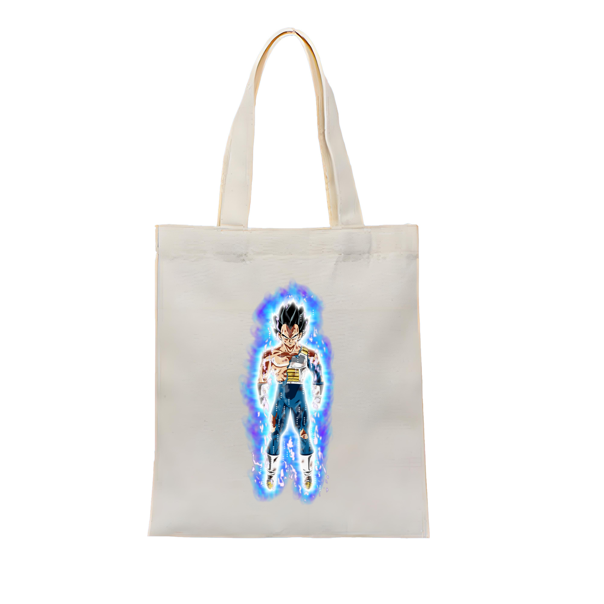 （画像用） ドラゴンボール ベジータ四世（Bejīta Yonsei）DRAGON BALL Vegeta IV 縦型キャンバス生地手提げバッグ　トートバッグ