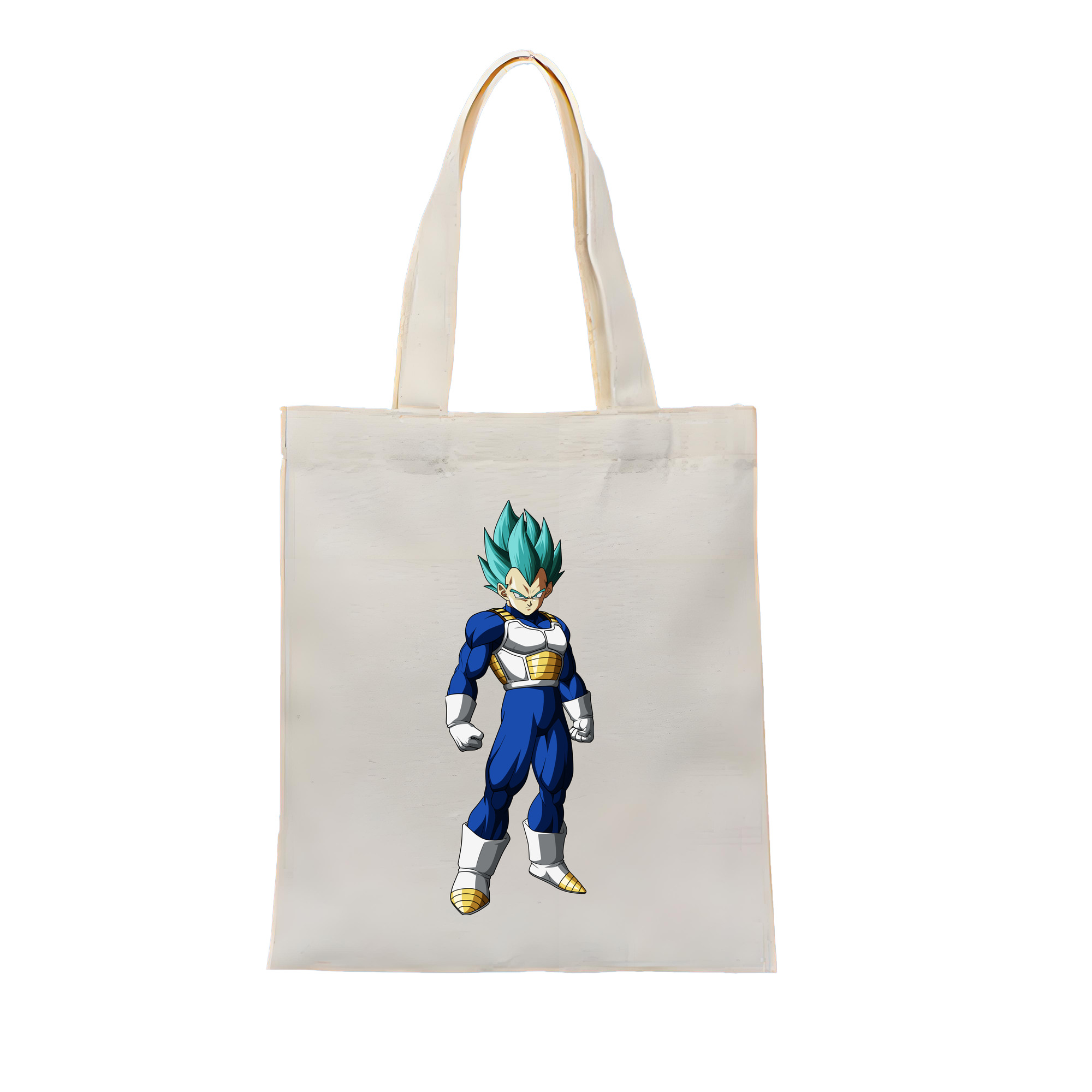 （画像用） ドラゴンボール ベジータ四世（Bejīta Yonsei）DRAGON BALL Vegeta IV 縦型キャンバス生地手提げバッグ　トートバッグ