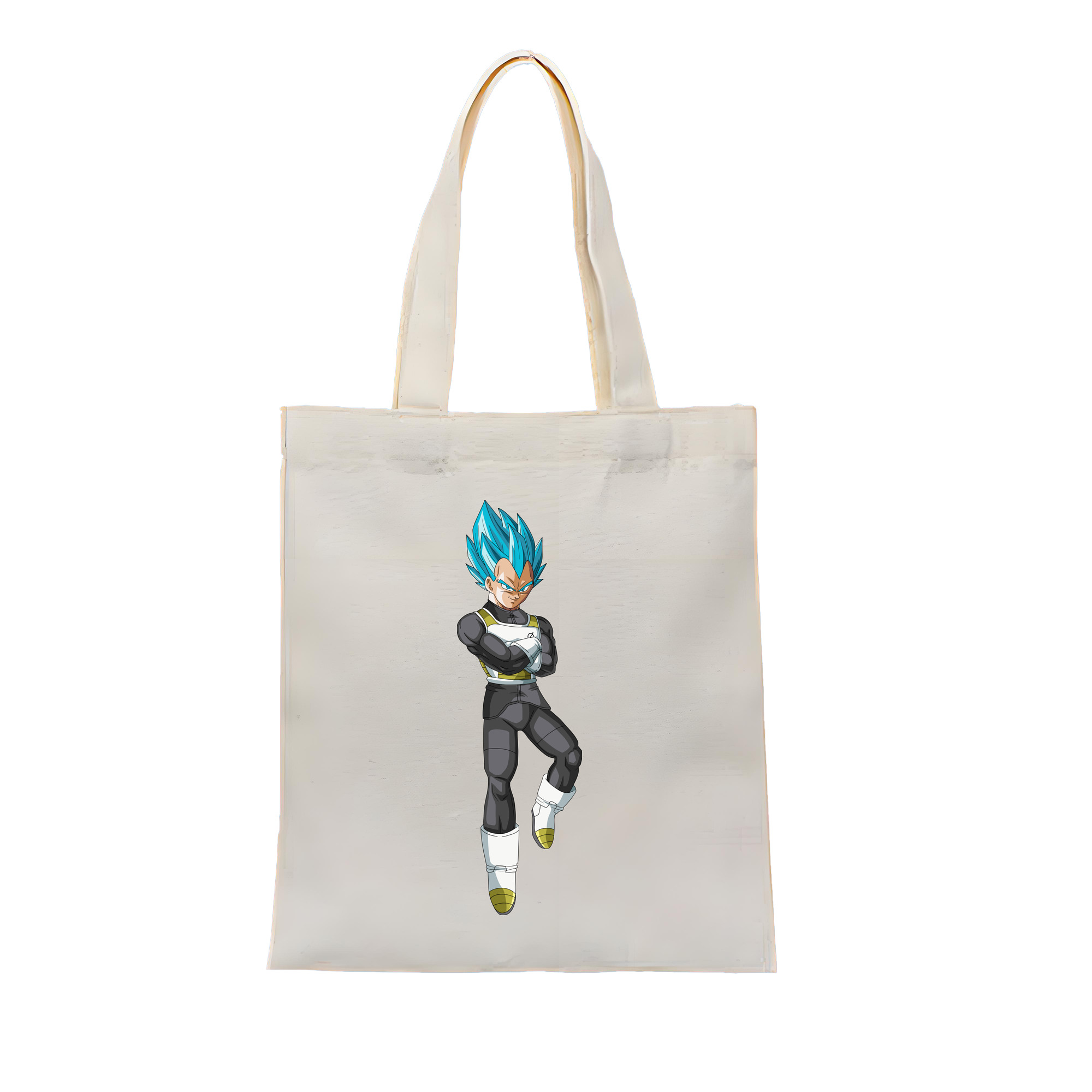（画像用） ドラゴンボール ベジータ四世（Bejīta Yonsei）DRAGON BALL Vegeta IV 縦型キャンバス生地手提げバッグ　トートバッグ