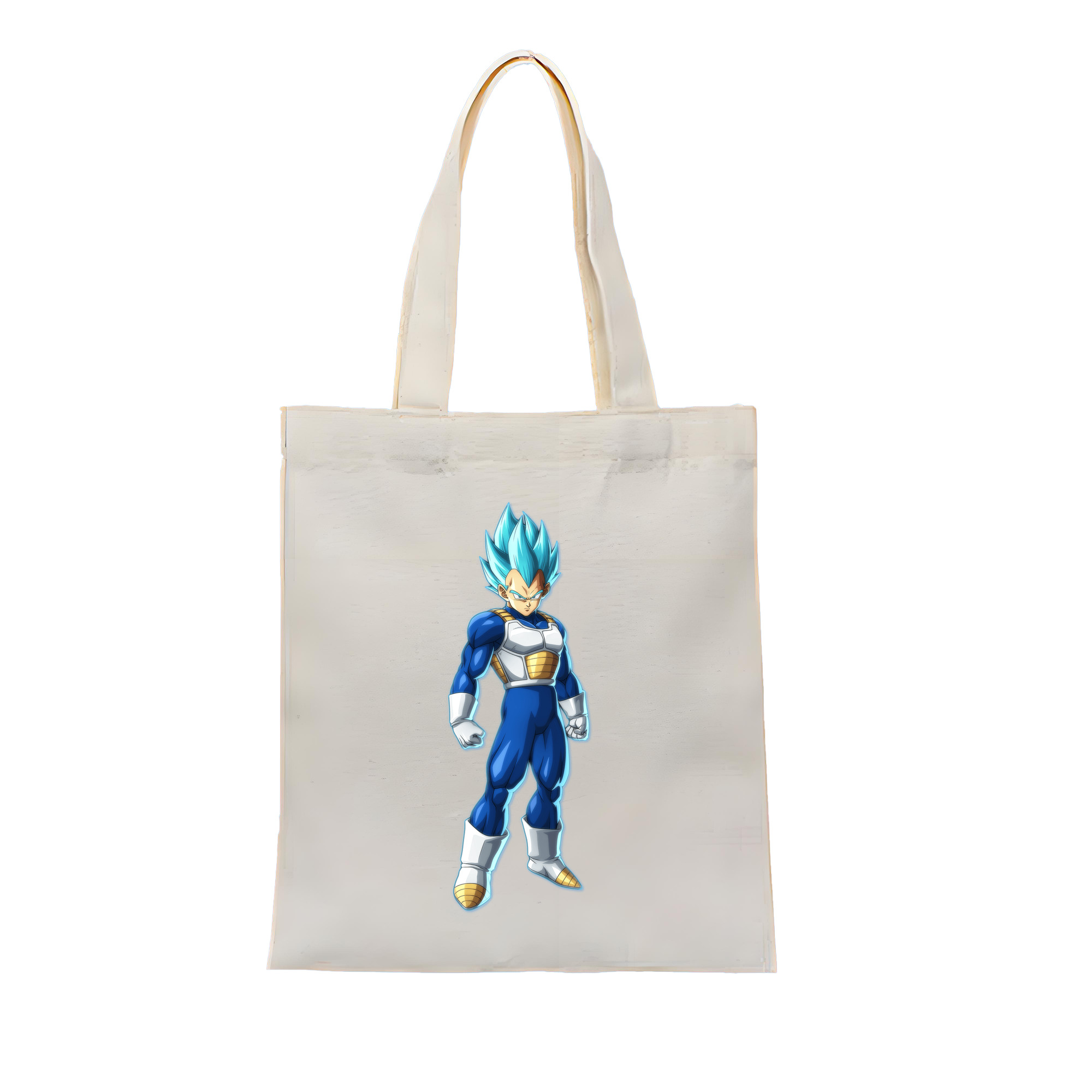 （画像用） ドラゴンボール ベジータ四世（Bejīta Yonsei）DRAGON BALL Vegeta IV 縦型キャンバス生地手提げバッグ　トートバッグ