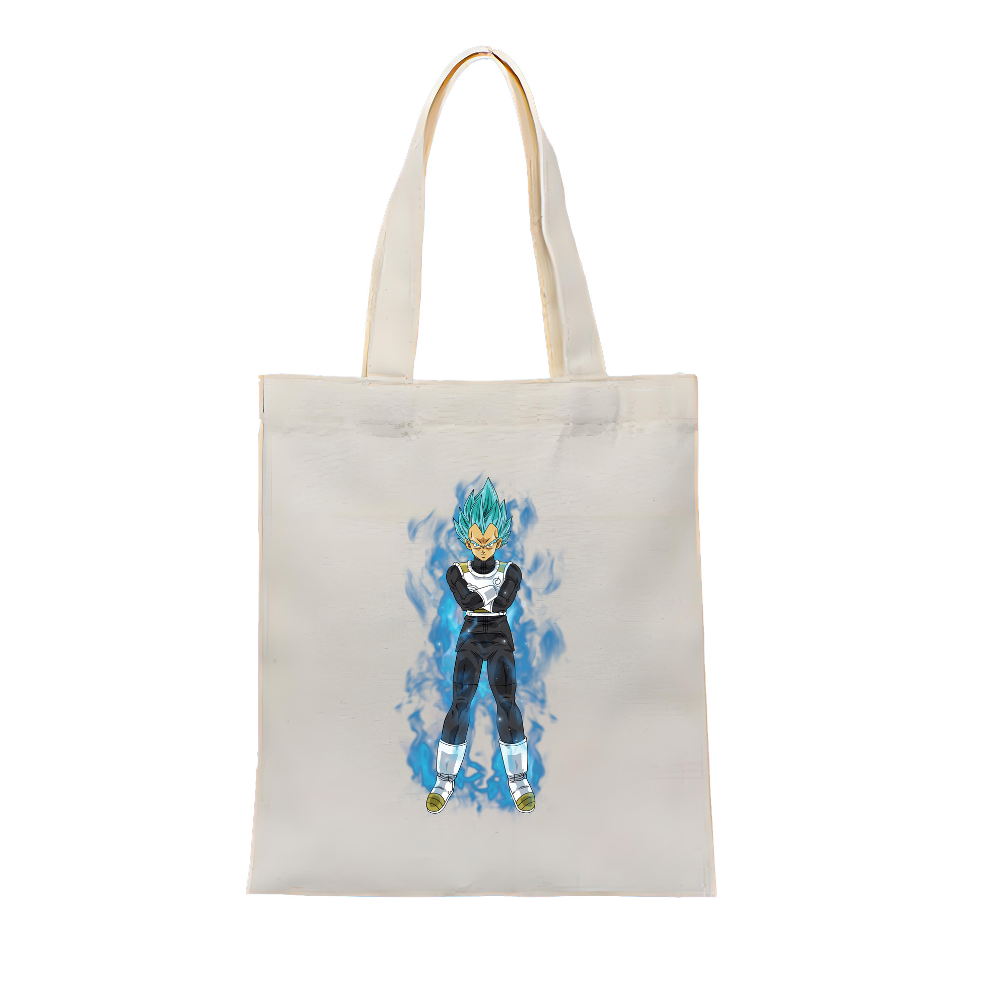 （画像用） ドラゴンボール ベジータ四世（Bejīta Yonsei）DRAGON BALL Vegeta IV 縦型キャンバス生地手提げバッグ　トートバッグ