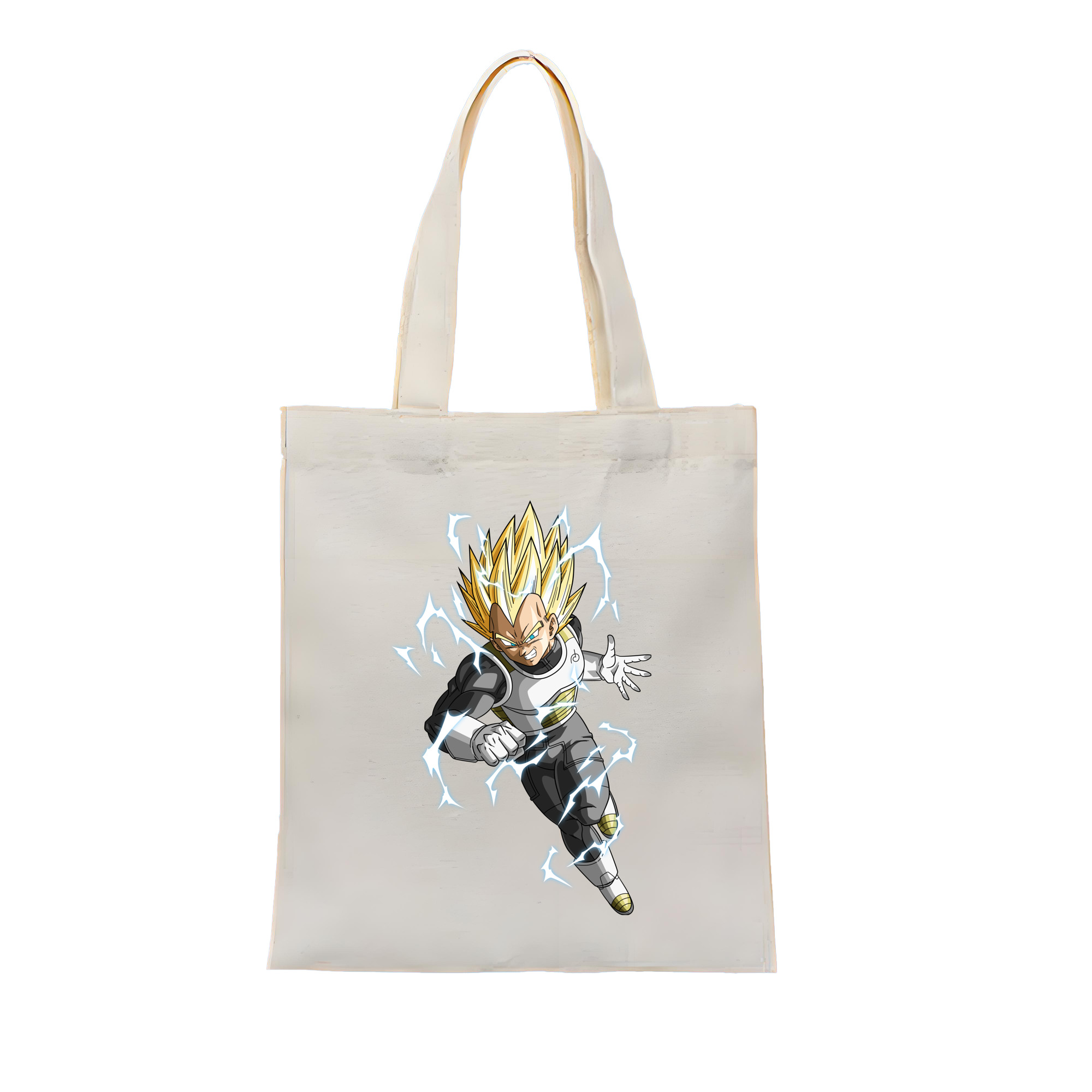 （画像用） ドラゴンボール ベジータ四世（Bejīta Yonsei）DRAGON BALL Vegeta IV 縦型キャンバス生地手提げバッグ　トートバッグ