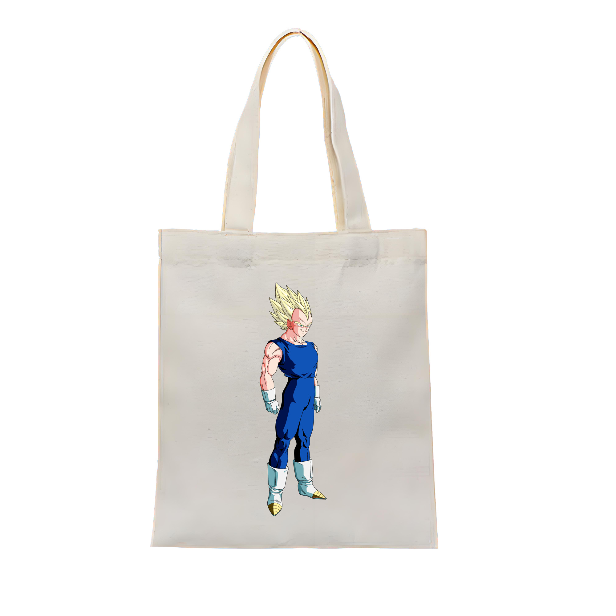 （画像用） ドラゴンボール ベジータ四世（Bejīta Yonsei）DRAGON BALL Vegeta IV 縦型キャンバス生地手提げバッグ　トートバッグ