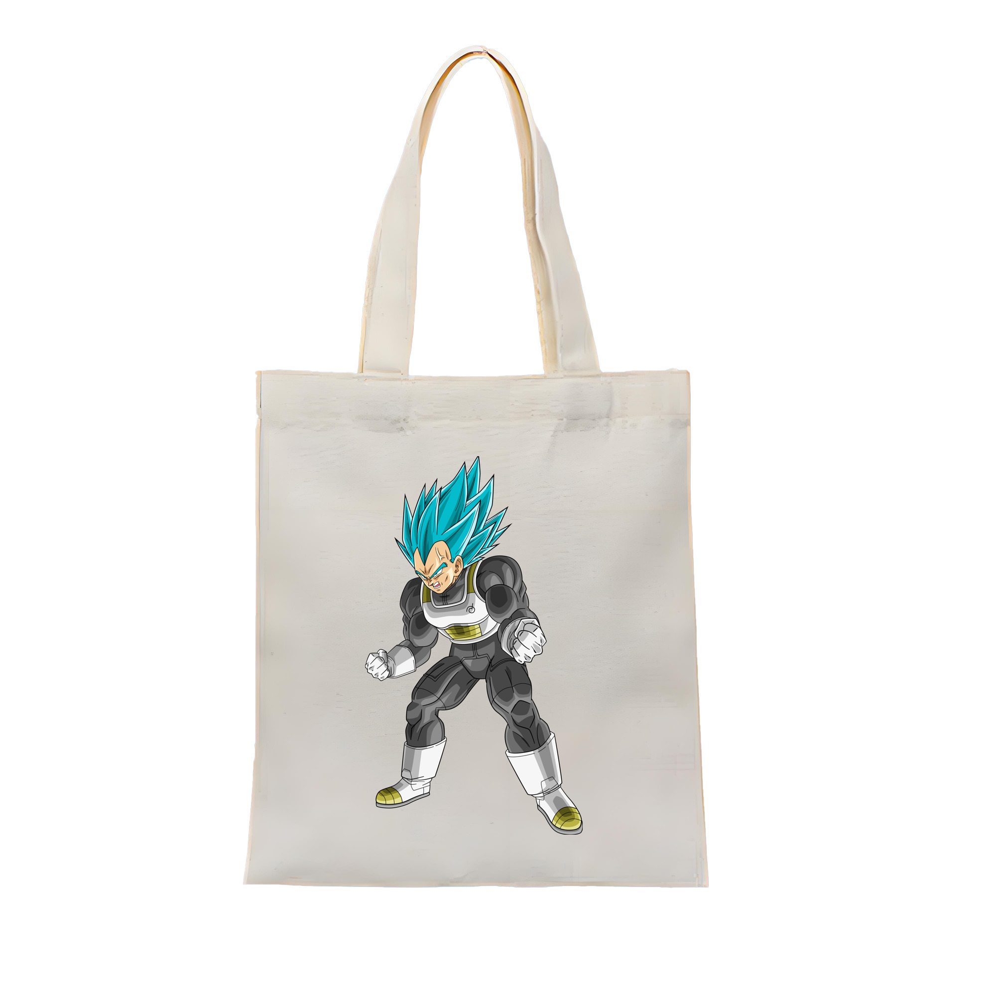 （画像用） ドラゴンボール ベジータ四世（Bejīta Yonsei）DRAGON BALL Vegeta IV 縦型キャンバス生地手提げバッグ　トートバッグ