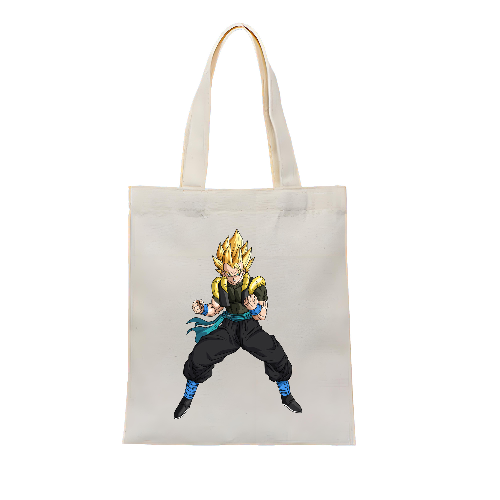 （画像用） ドラゴンボール ベジータ四世（Bejīta Yonsei）DRAGON BALL Vegeta IV 縦型キャンバス生地手提げバッグ　トートバッグ