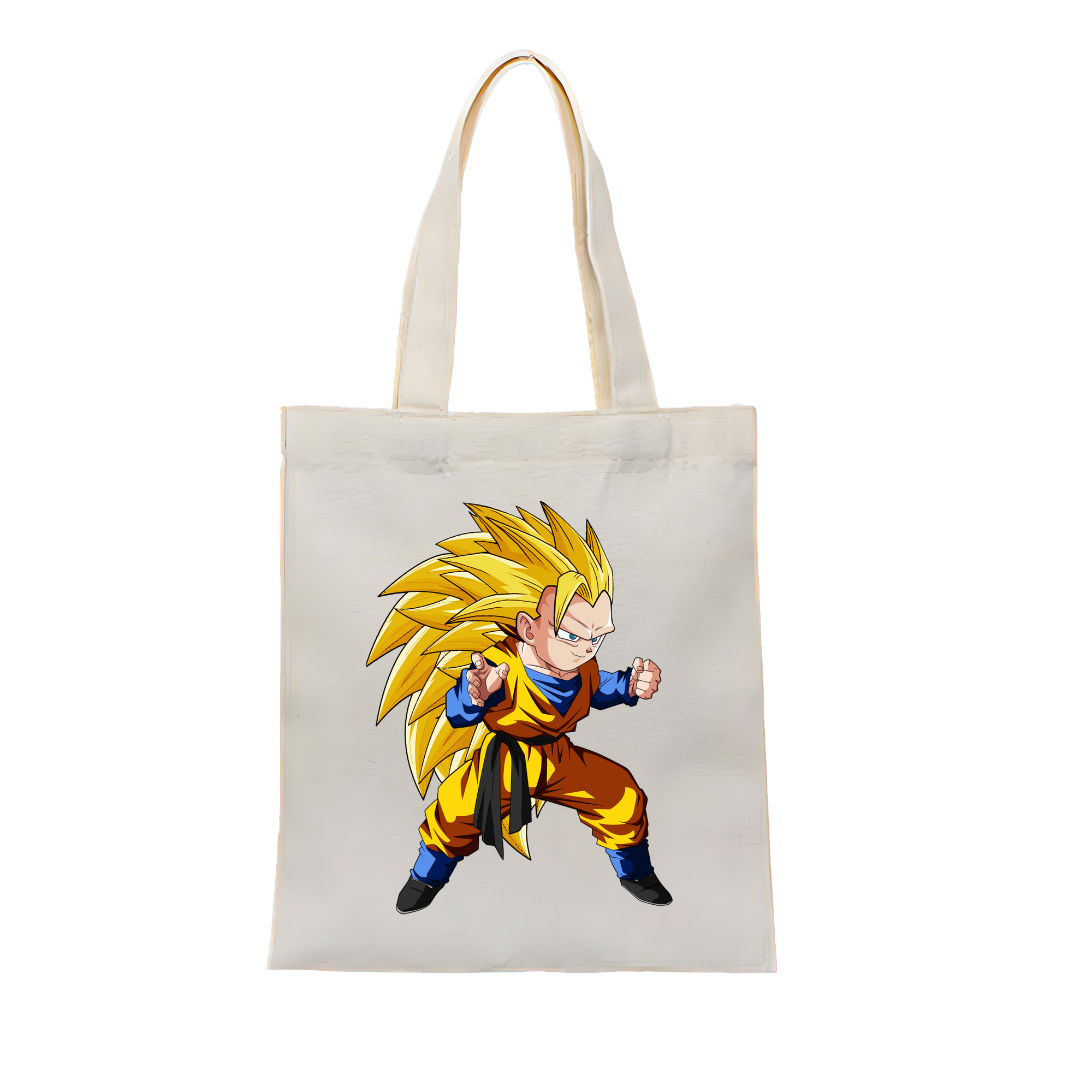 （画像用） ドラゴンボール ベジータ四世（Bejīta Yonsei）DRAGON BALL Vegeta IV 縦型キャンバス生地手提げバッグ　トートバッグ
