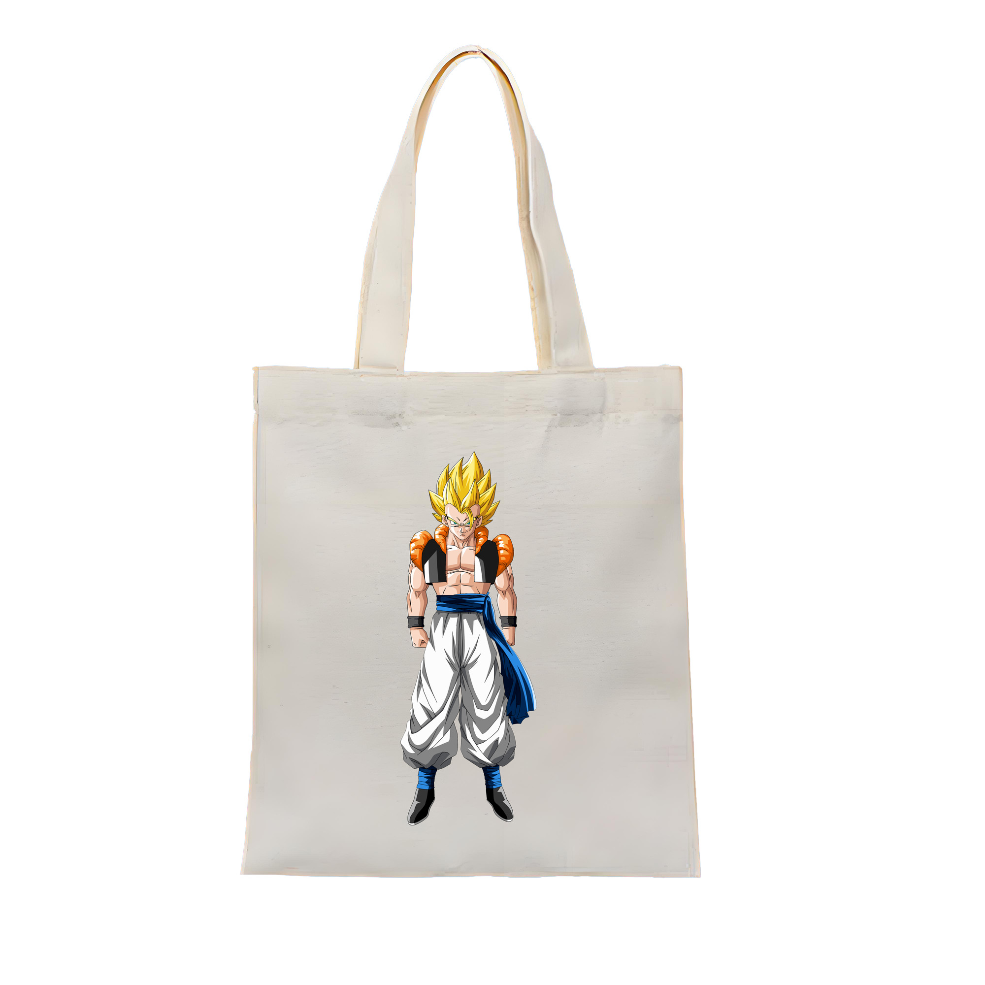 （画像用） ドラゴンボール ベジータ四世（Bejīta Yonsei）DRAGON BALL Vegeta IV 縦型キャンバス生地手提げバッグ　トートバッグ