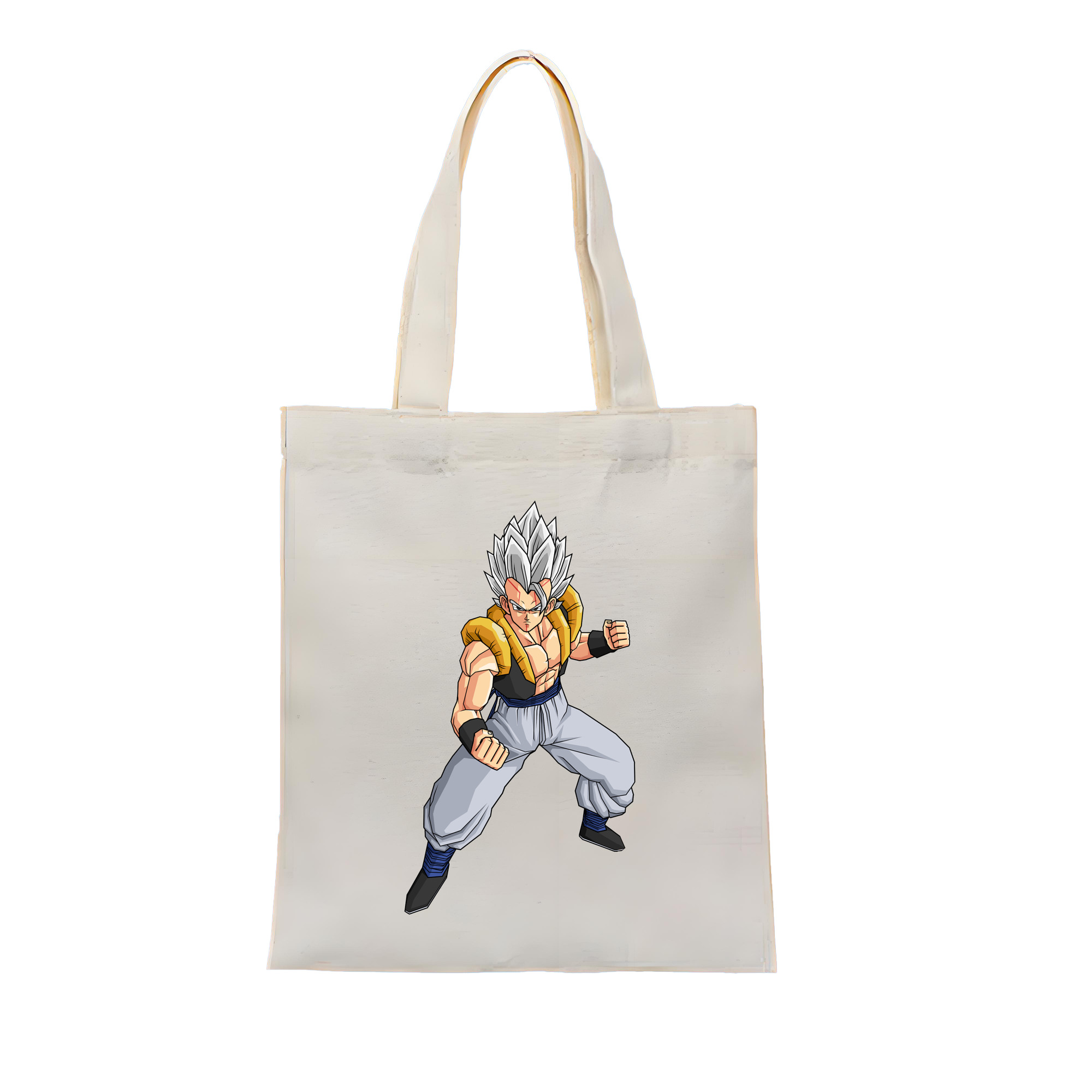 （画像用） ドラゴンボール ベジータ四世（Bejīta Yonsei）DRAGON BALL Vegeta IV 縦型キャンバス生地手提げバッグ　トートバッグ
