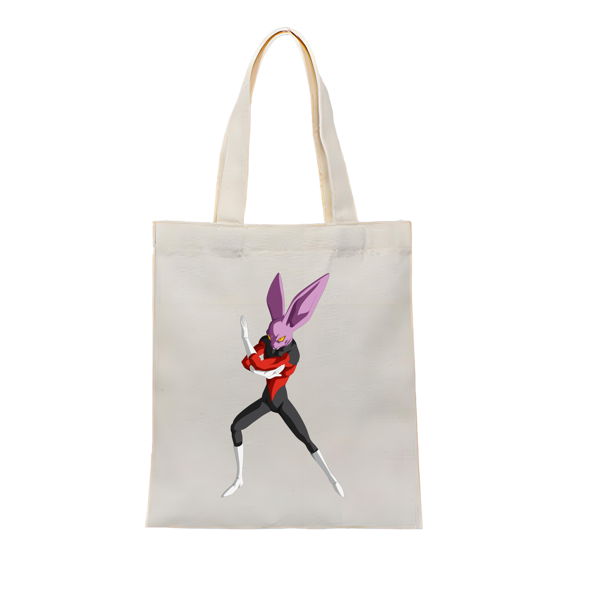 （画像用） ドラゴンボール ビルス 破壊神ビルス DRAGON BALL Beerus Birusu 縦型キャンバス生地手提げバッグ　トートバッグ