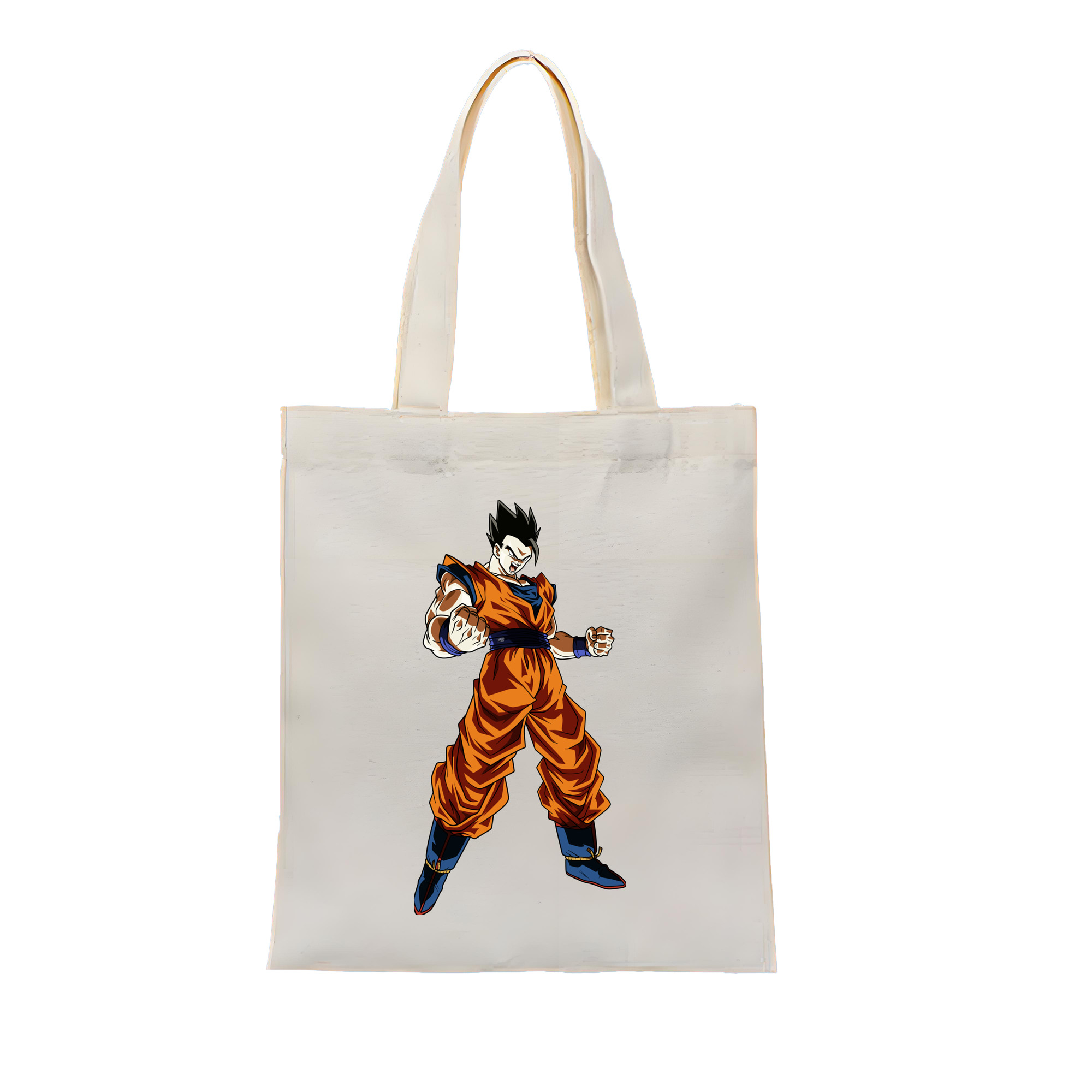 （画像用） ドラゴンボール 孫 悟飯（そんごはん）DRAGON BALL Son Gohan 縦型キャンバス生地手提げバッグ　トートバッグ