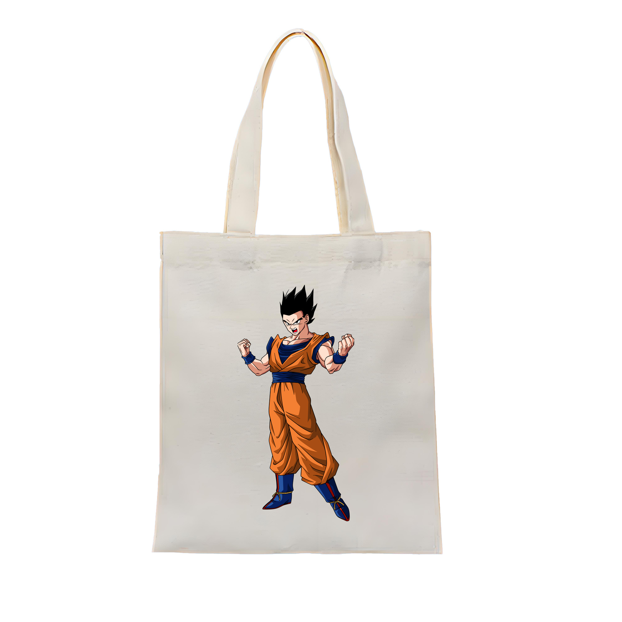 （画像用） ドラゴンボール 孫 悟飯（そんごはん）DRAGON BALL Son Gohan 縦型キャンバス生地手提げバッグ　トートバッグ