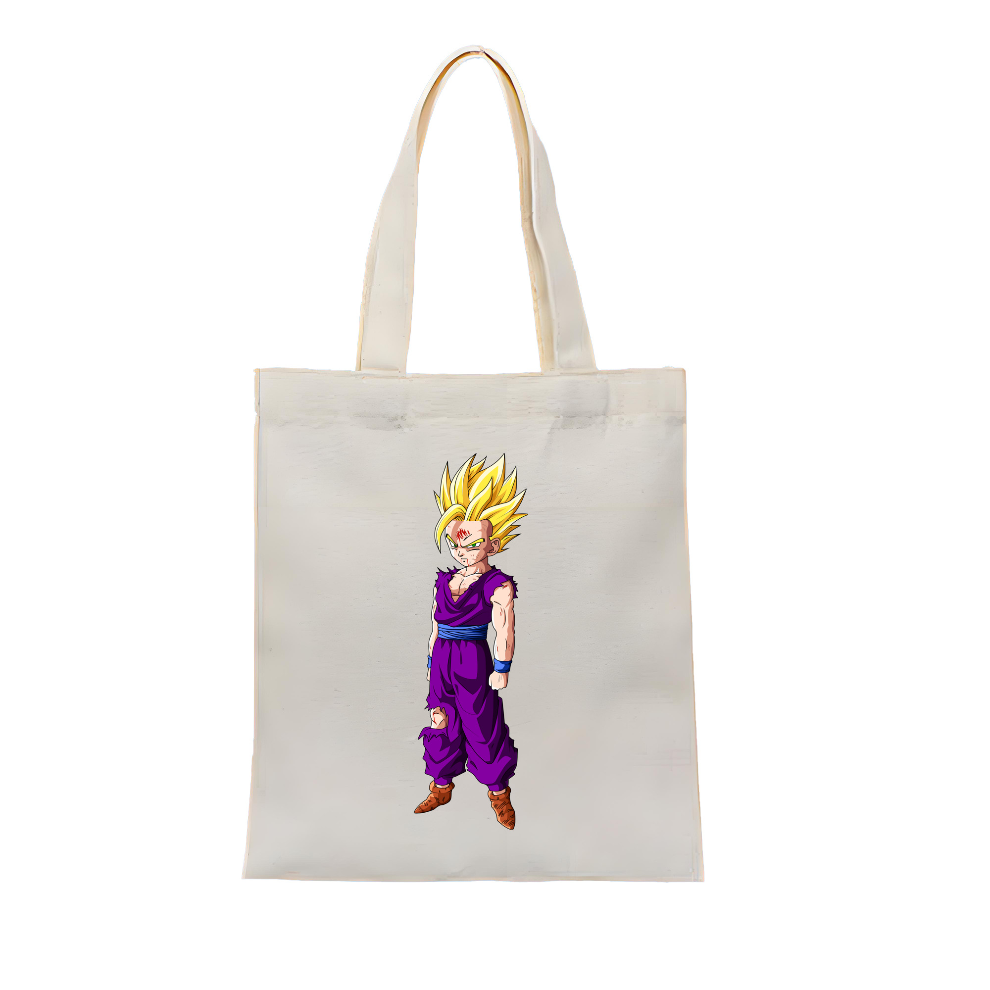（画像用） ドラゴンボール 孫 悟飯（そんごはん）DRAGON BALL Son Gohan 縦型キャンバス生地手提げバッグ　トートバッグ