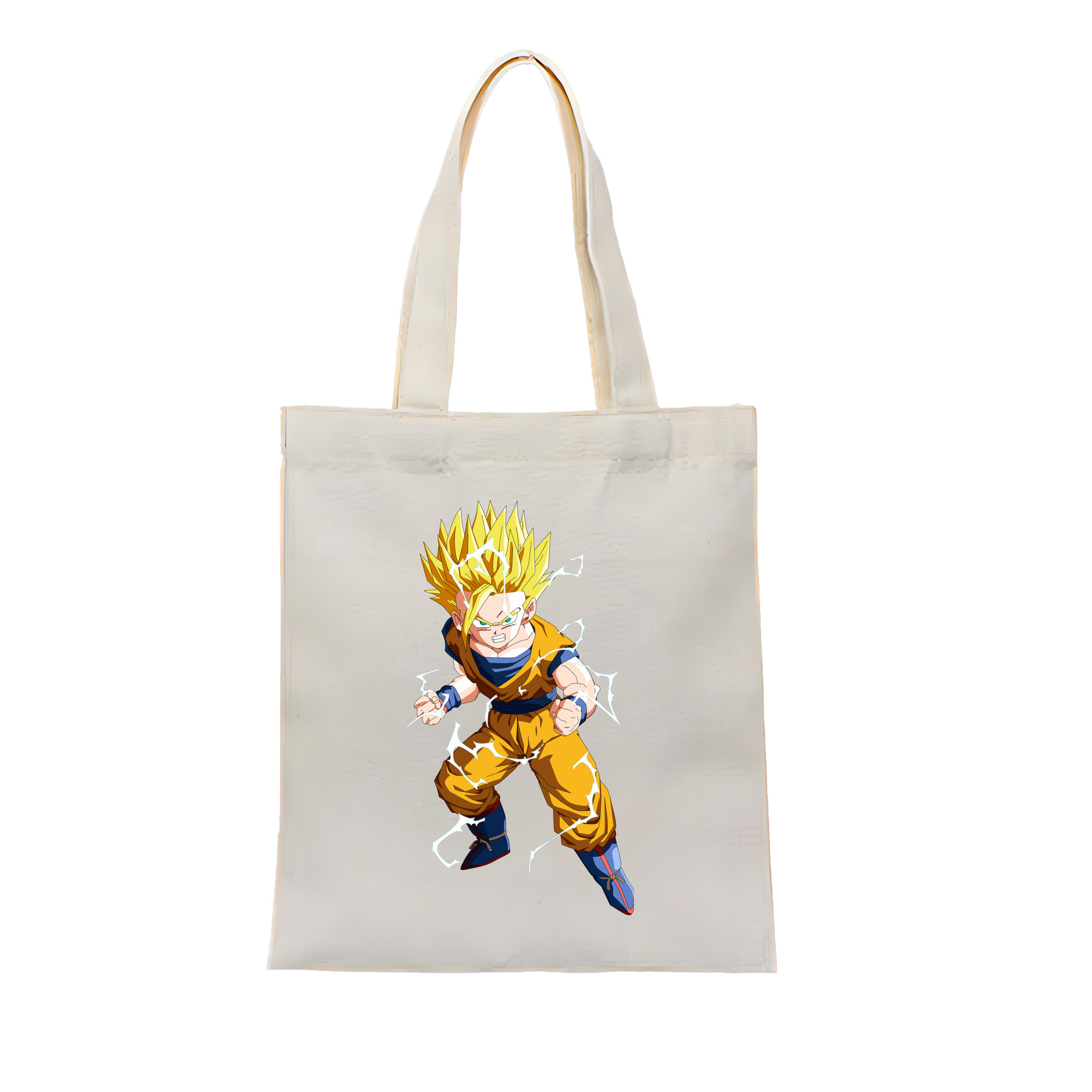（画像用） ドラゴンボール 孫 悟飯（そんごはん）DRAGON BALL Son Gohan 縦型キャンバス生地手提げバッグ　トートバッグ