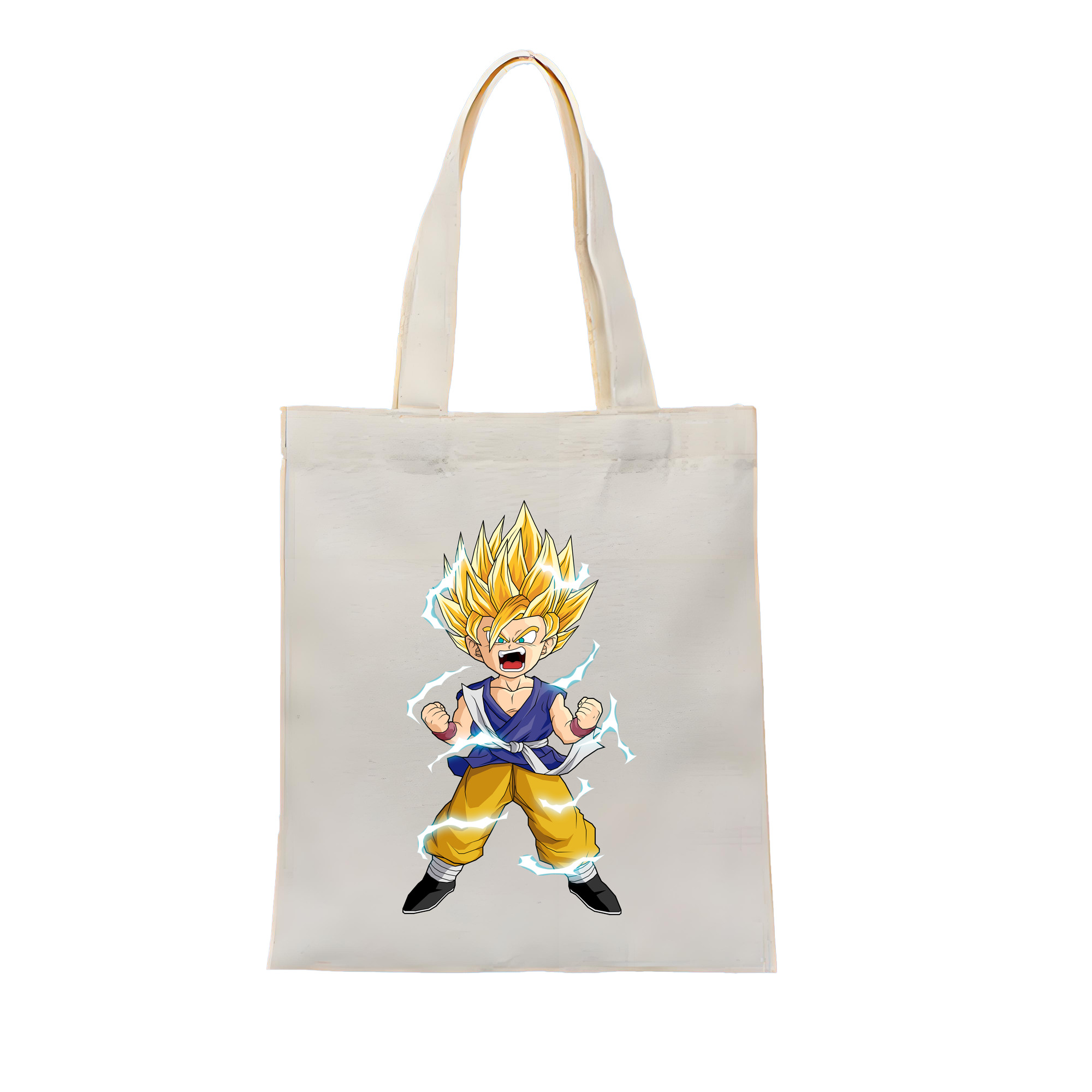 （画像用） ドラゴンボール 孫 悟飯（そんごはん）DRAGON BALL Son Gohan 縦型キャンバス生地手提げバッグ　トートバッグ