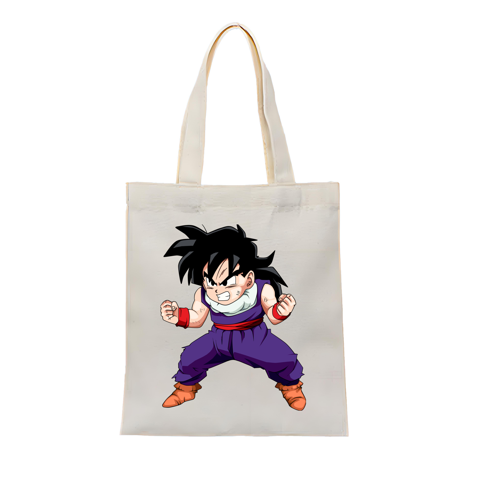 （画像用） ドラゴンボール 孫 悟飯（そんごはん）DRAGON BALL Son Gohan 縦型キャンバス生地手提げバッグ　トートバッグ