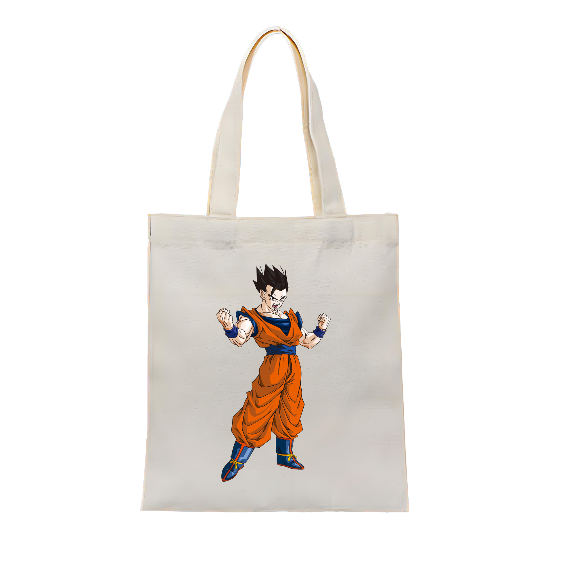 （画像用） ドラゴンボール 孫 悟飯（そんごはん）DRAGON BALL Son Gohan 縦型キャンバス生地手提げバッグ　トートバッグ