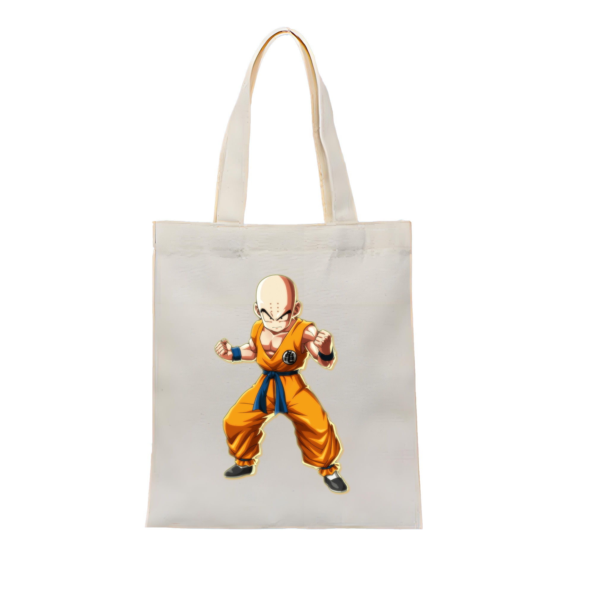 （画像用） ドラゴンボール クリリン DRAGON BALL krillin 縦型キャンバス生地手提げバッグ　トートバッグ