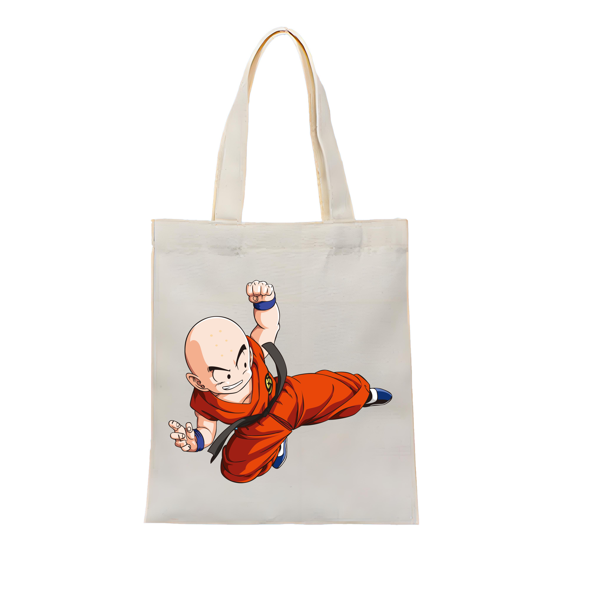 （画像用） ドラゴンボール クリリン DRAGON BALL krillin 縦型キャンバス生地手提げバッグ　トートバッグ