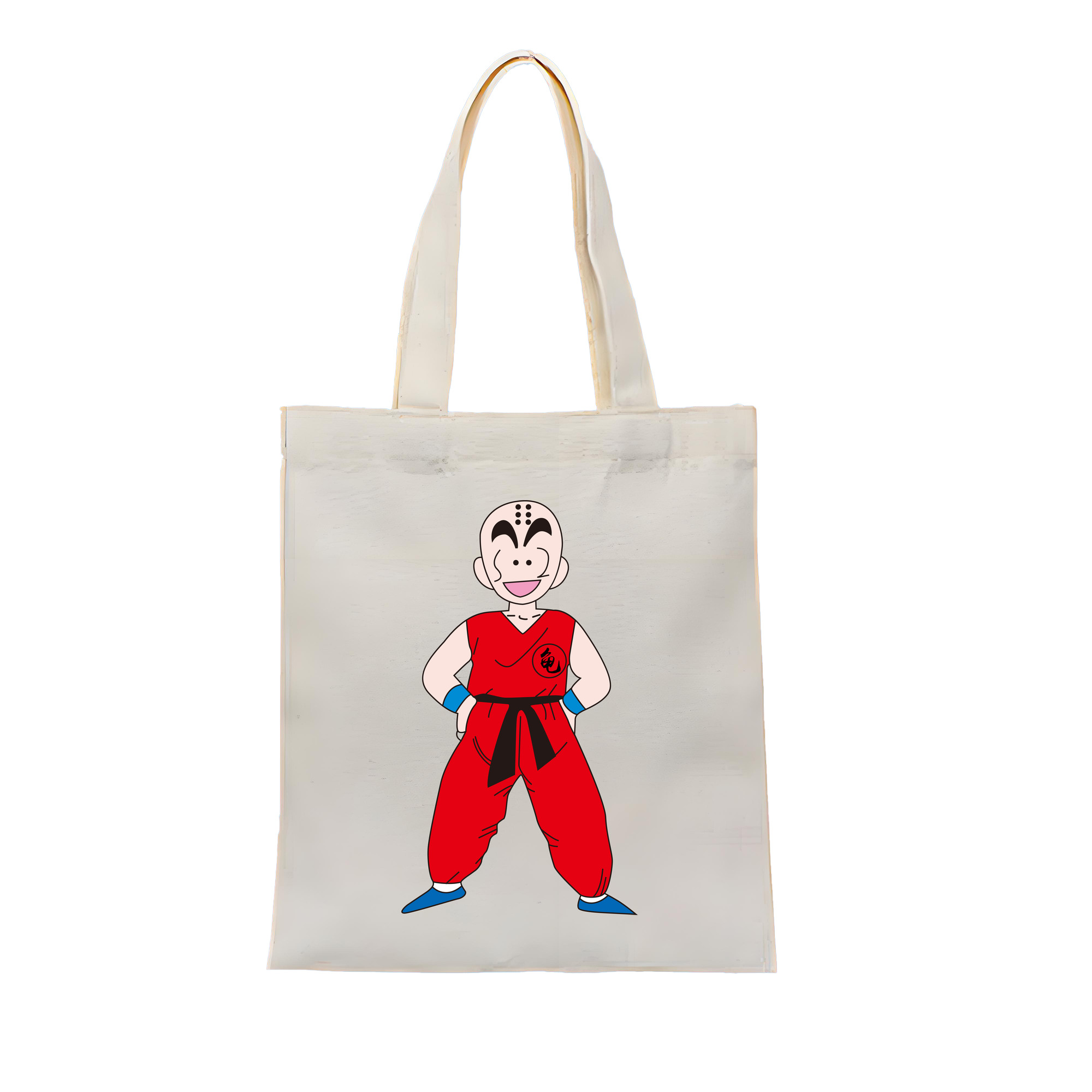 （画像用） ドラゴンボール クリリン DRAGON BALL krillin 縦型キャンバス生地手提げバッグ　トートバッグ