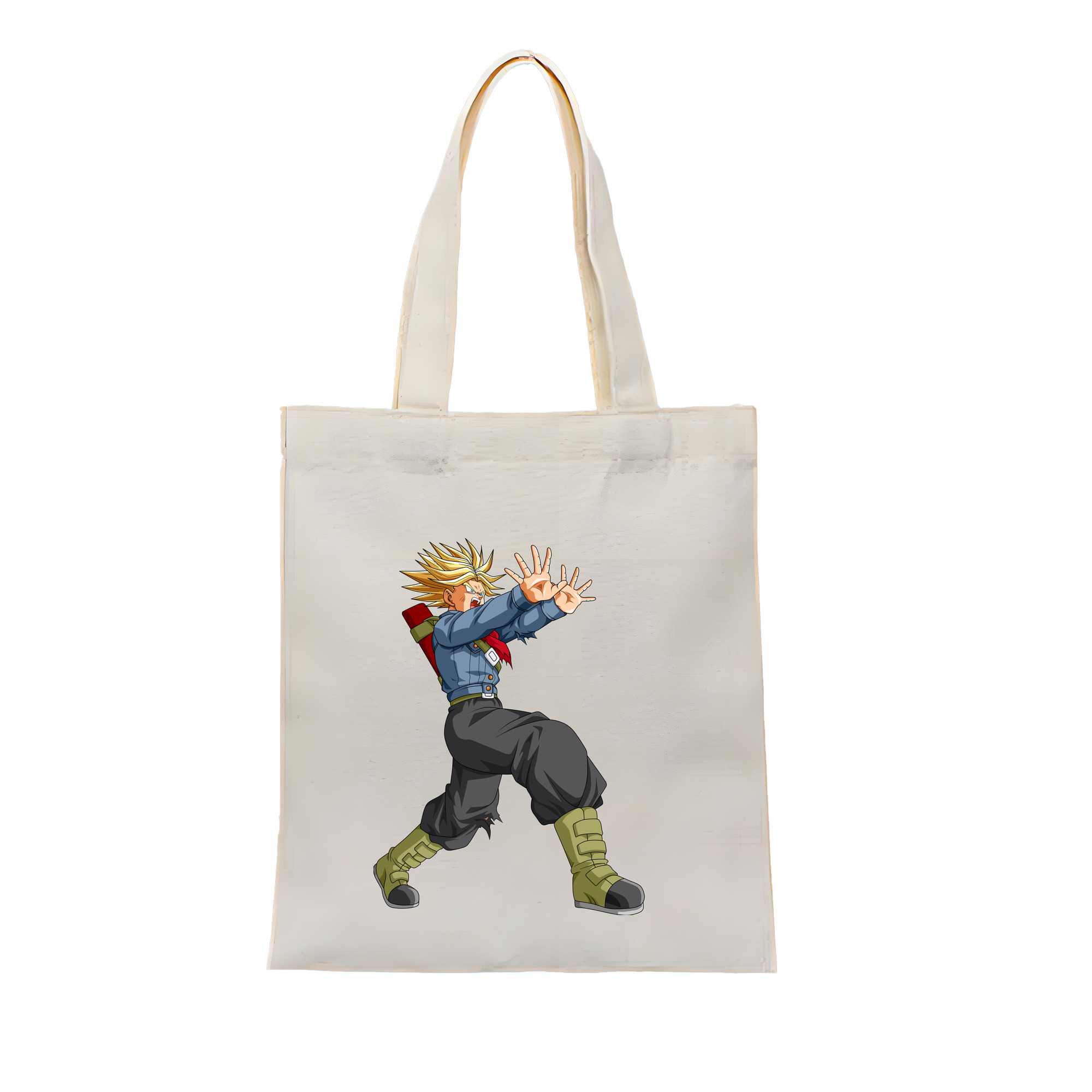 （画像用） ドラゴンボール トランクス（Torankusu）DRAGON BALL Trunks 縦型キャンバス生地手提げバッグ　トートバッグ