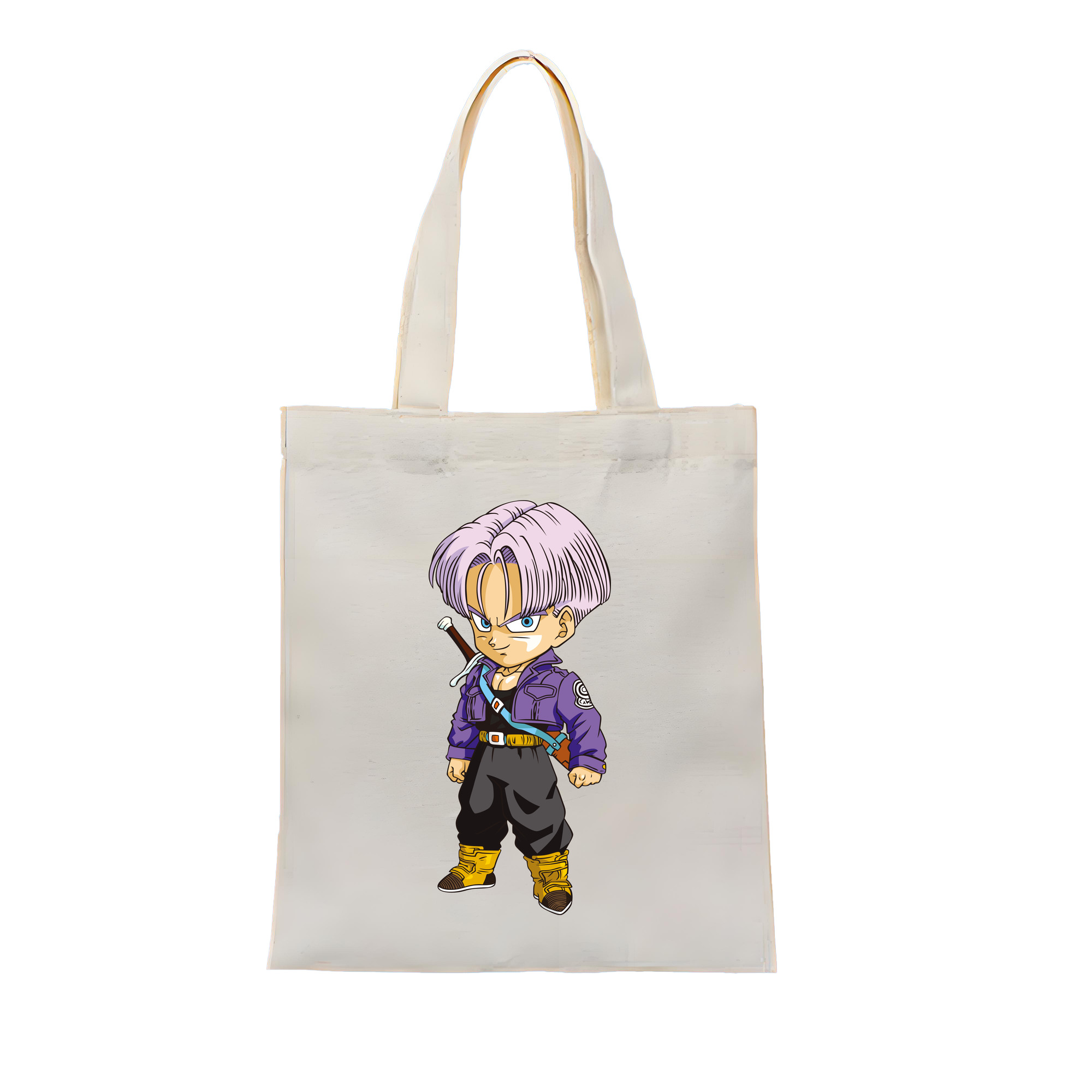 （画像用） ドラゴンボール トランクス（Torankusu）DRAGON BALL Trunks 縦型キャンバス生地手提げバッグ　トートバッグ