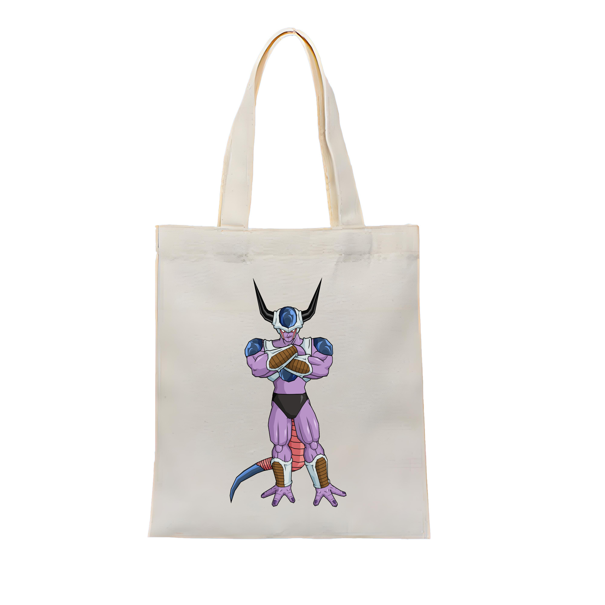 （画像用） ドラゴンボール フリーザ DRAGON BALL Frieza 縦型キャンバス生地手提げバッグ　トートバッグ