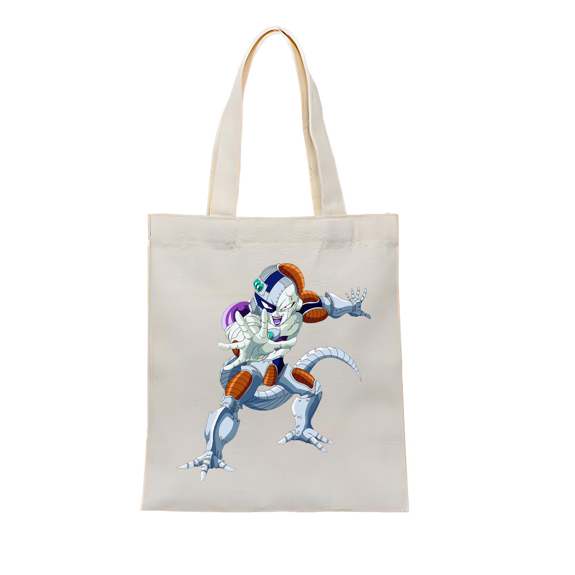 （画像用） ドラゴンボール フリーザ DRAGON BALL Frieza 縦型キャンバス生地手提げバッグ　トートバッグ