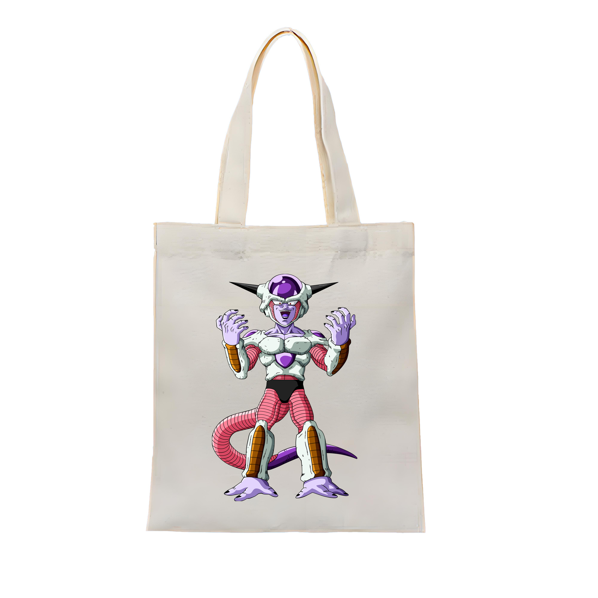 （画像用） ドラゴンボール フリーザ DRAGON BALL Frieza 縦型キャンバス生地手提げバッグ　トートバッグ