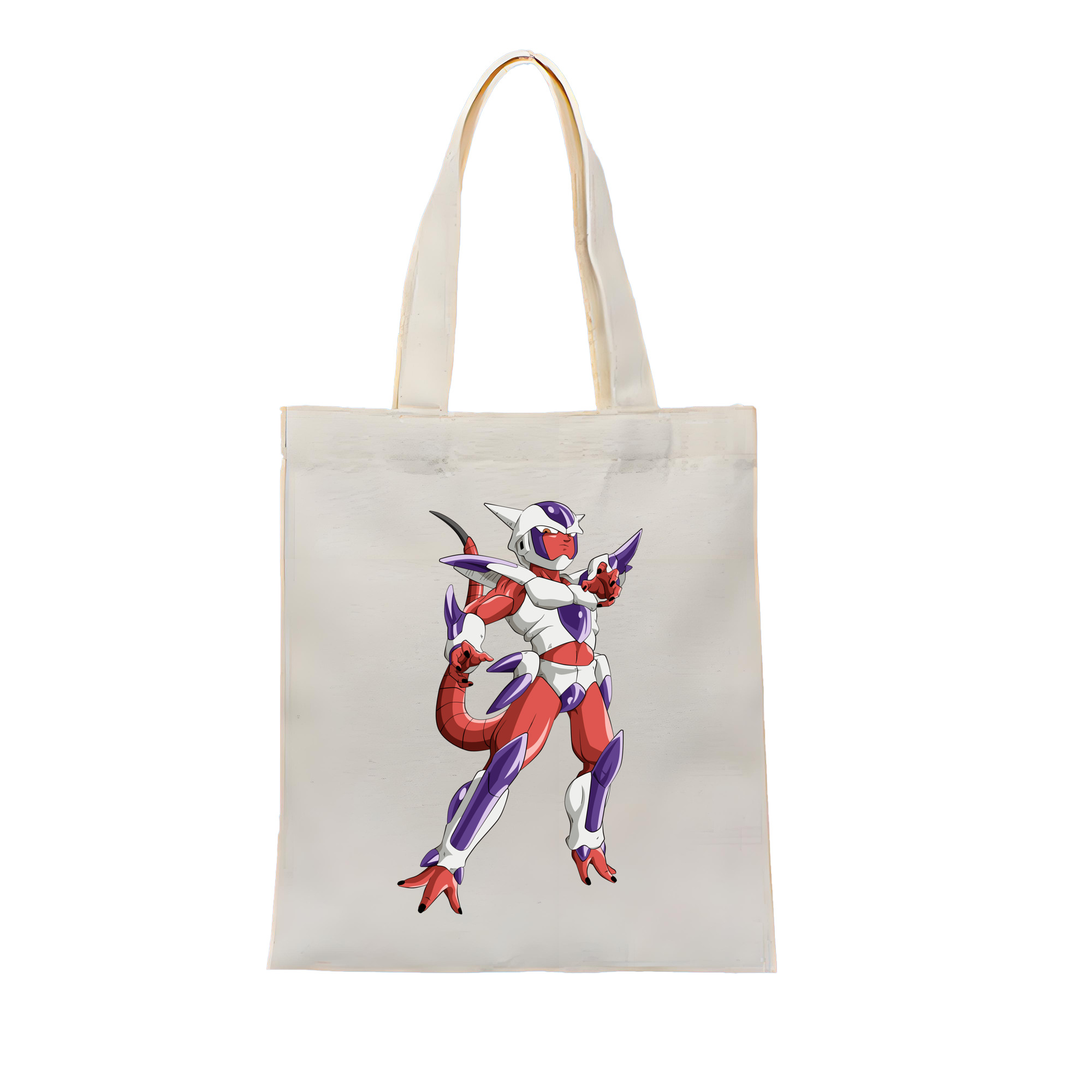 （画像用） ドラゴンボール フリーザ DRAGON BALL Frieza 縦型キャンバス生地手提げバッグ　トートバッグ