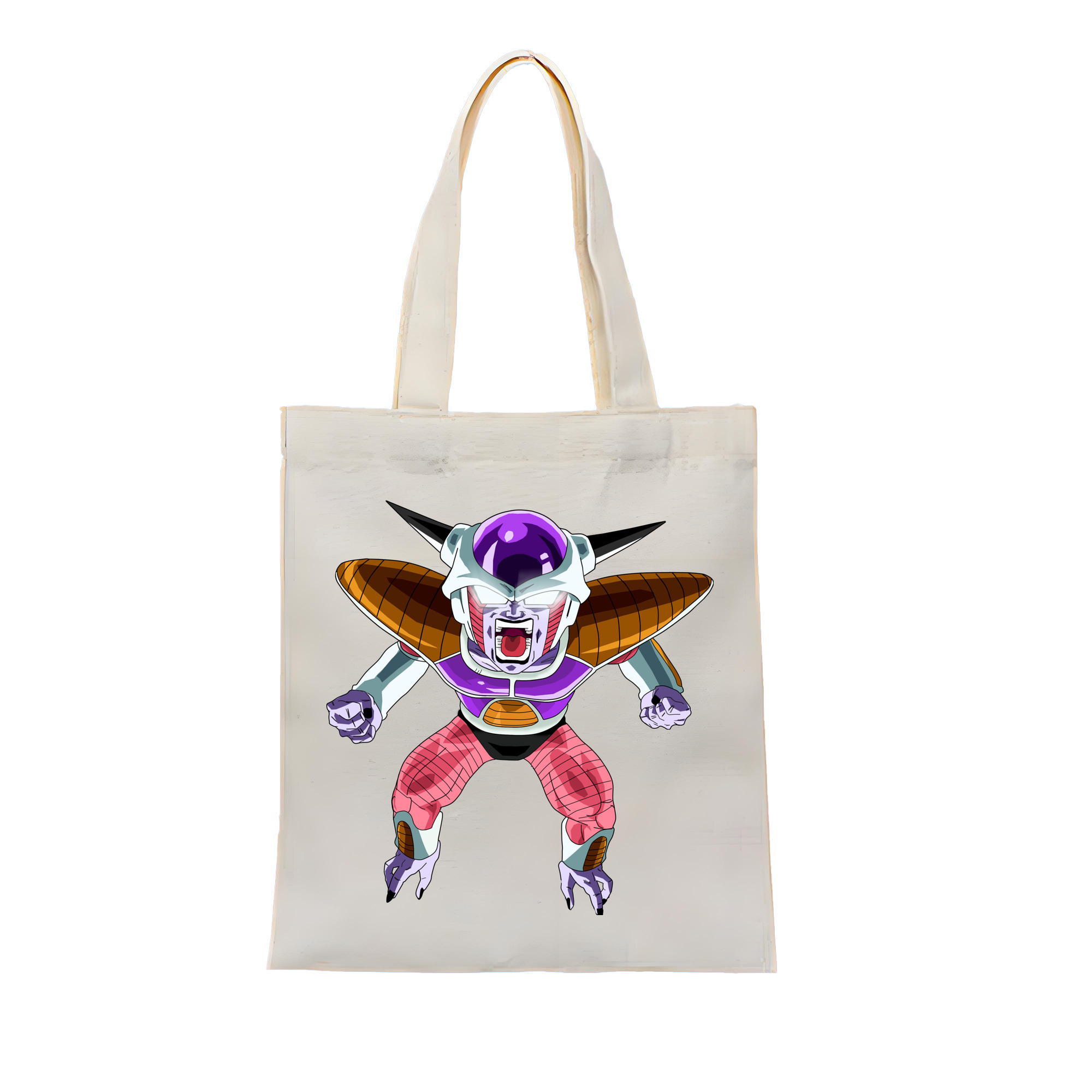 （画像用） ドラゴンボール フリーザ DRAGON BALL Frieza 縦型キャンバス生地手提げバッグ　トートバッグ