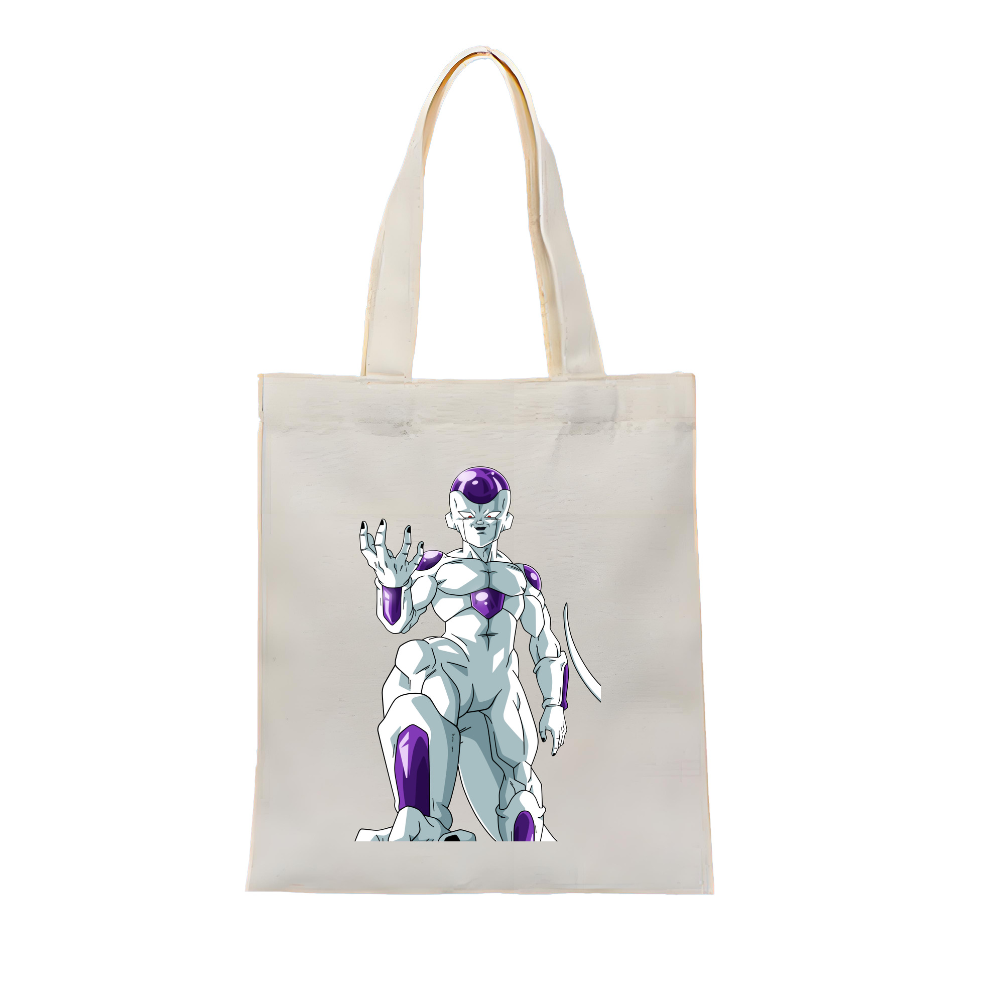 （画像用） ドラゴンボール フリーザ DRAGON BALL Frieza 縦型キャンバス生地手提げバッグ　トートバッグ