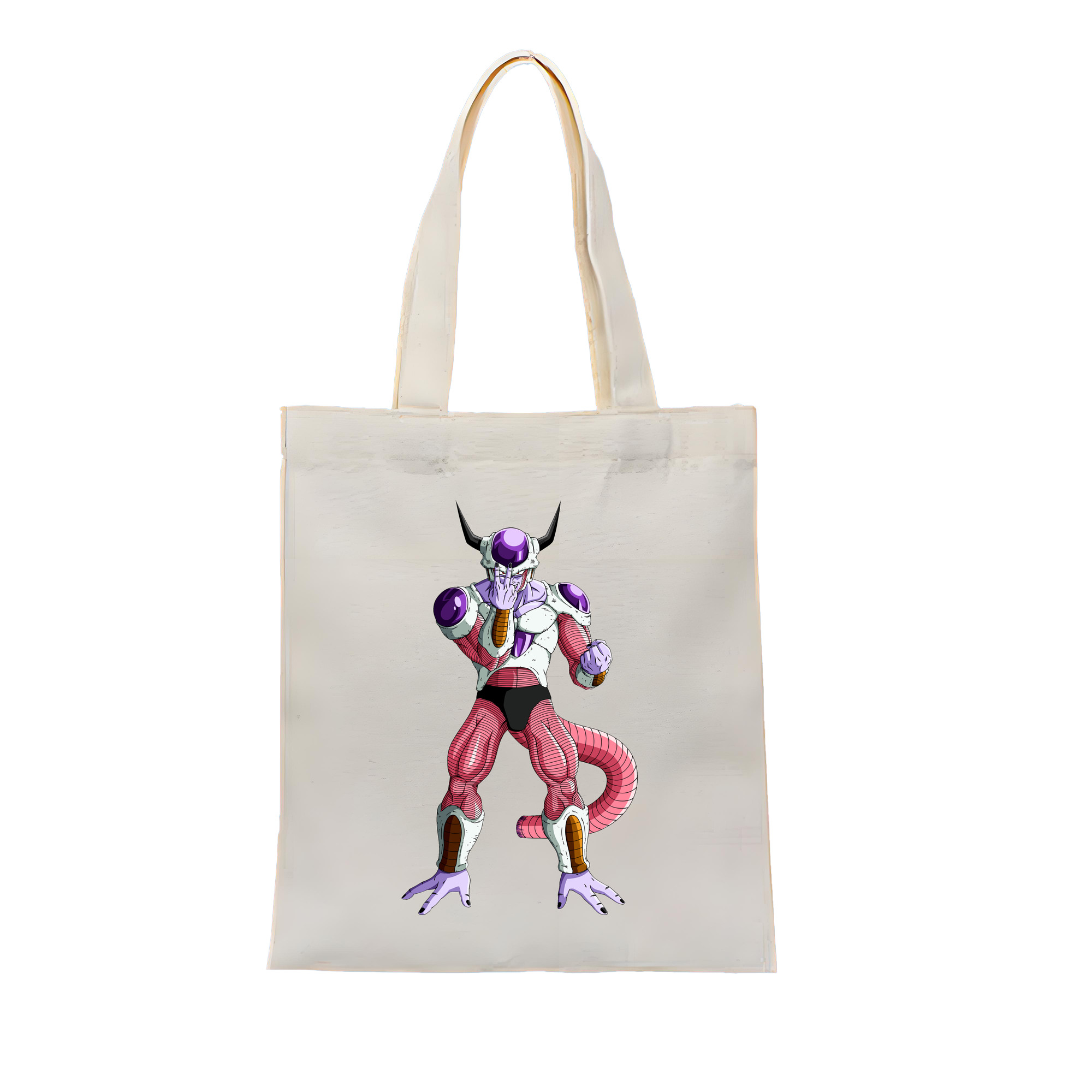 （画像用） ドラゴンボール フリーザ DRAGON BALL Frieza 縦型キャンバス生地手提げバッグ　トートバッグ